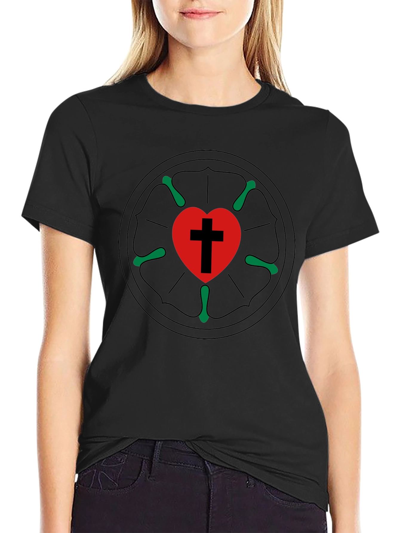 Luther Rose Black T-Shirt
