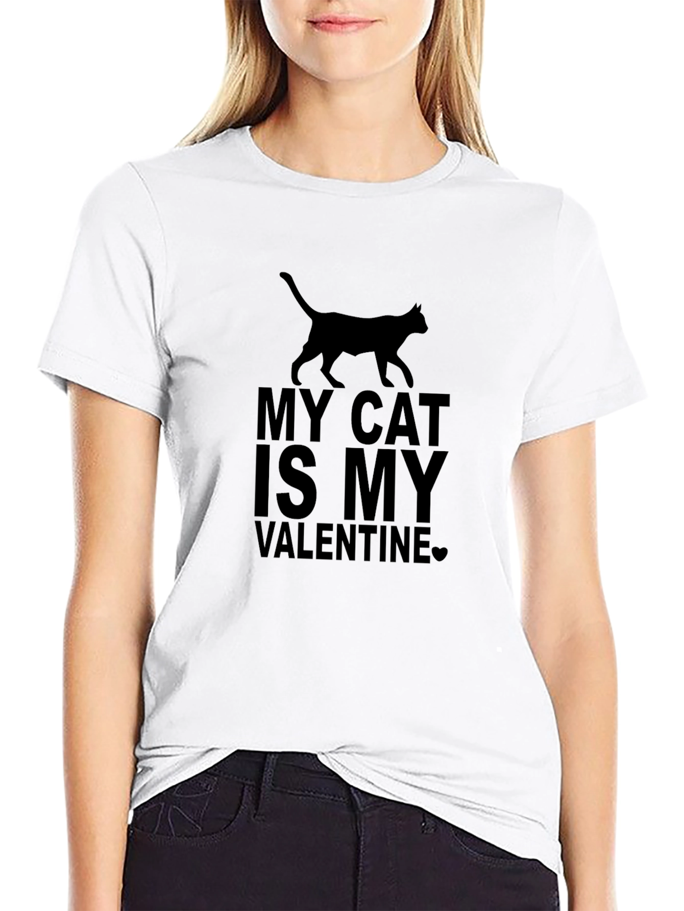 My Cat is My Valentine Graphic Tee