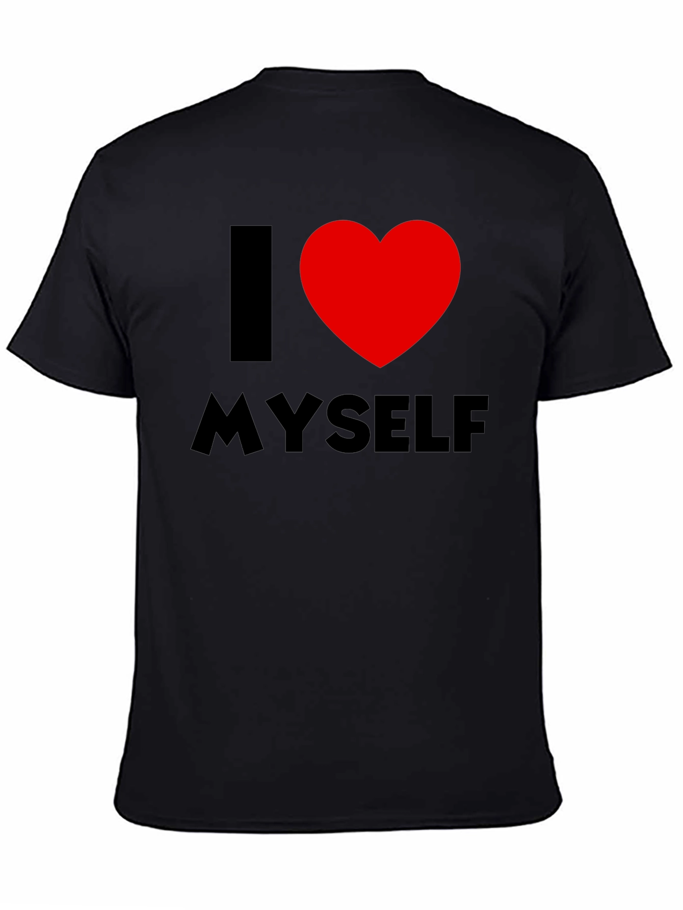 I Heart Myself Black T-Shirt