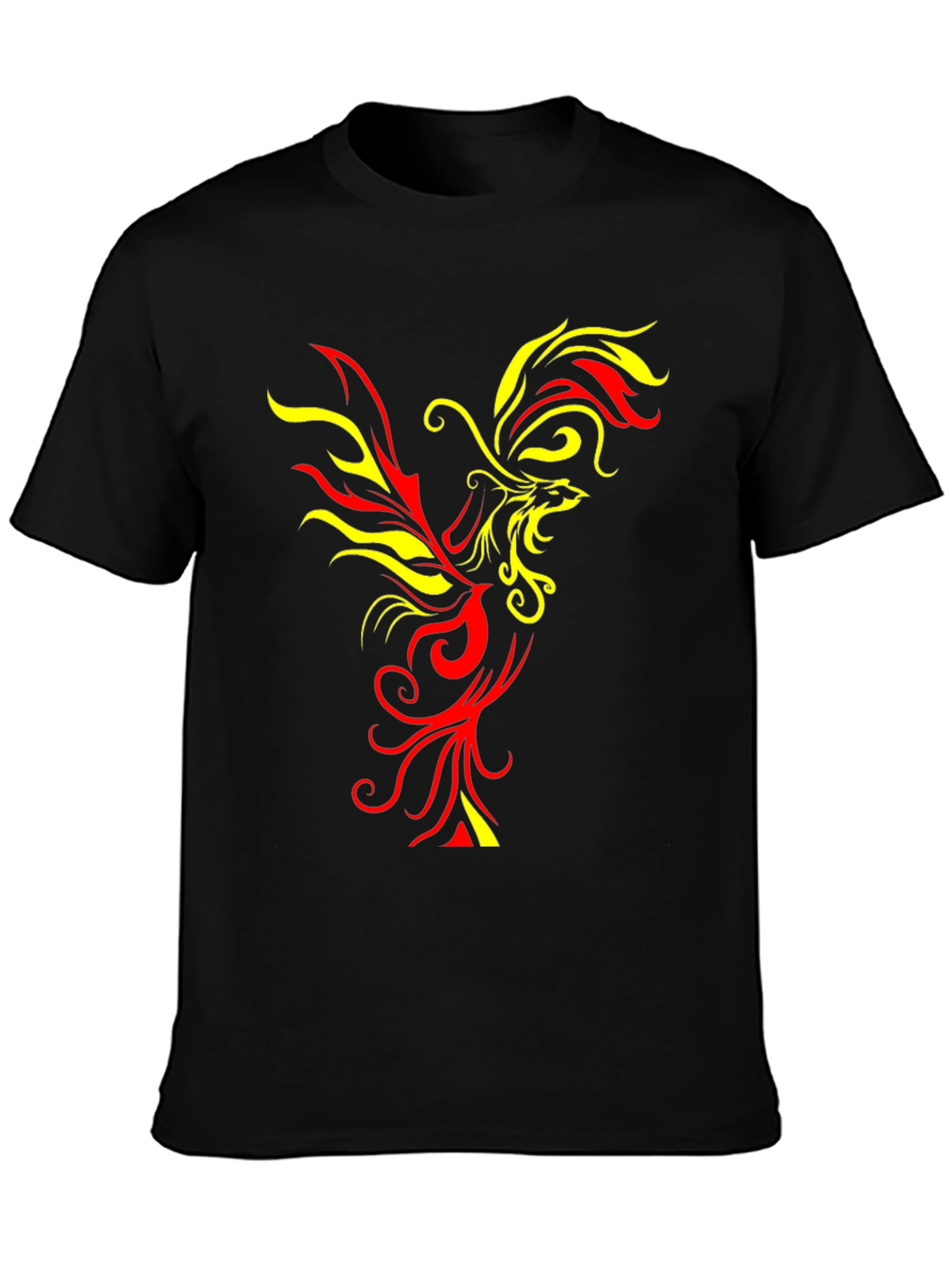 Fiery Phoenix Graphic T-Shirt - Bold & Unique Design