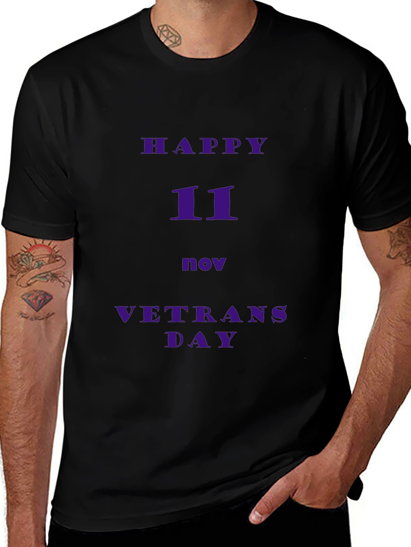 Happy Veterans Day Graphic T-Shirt