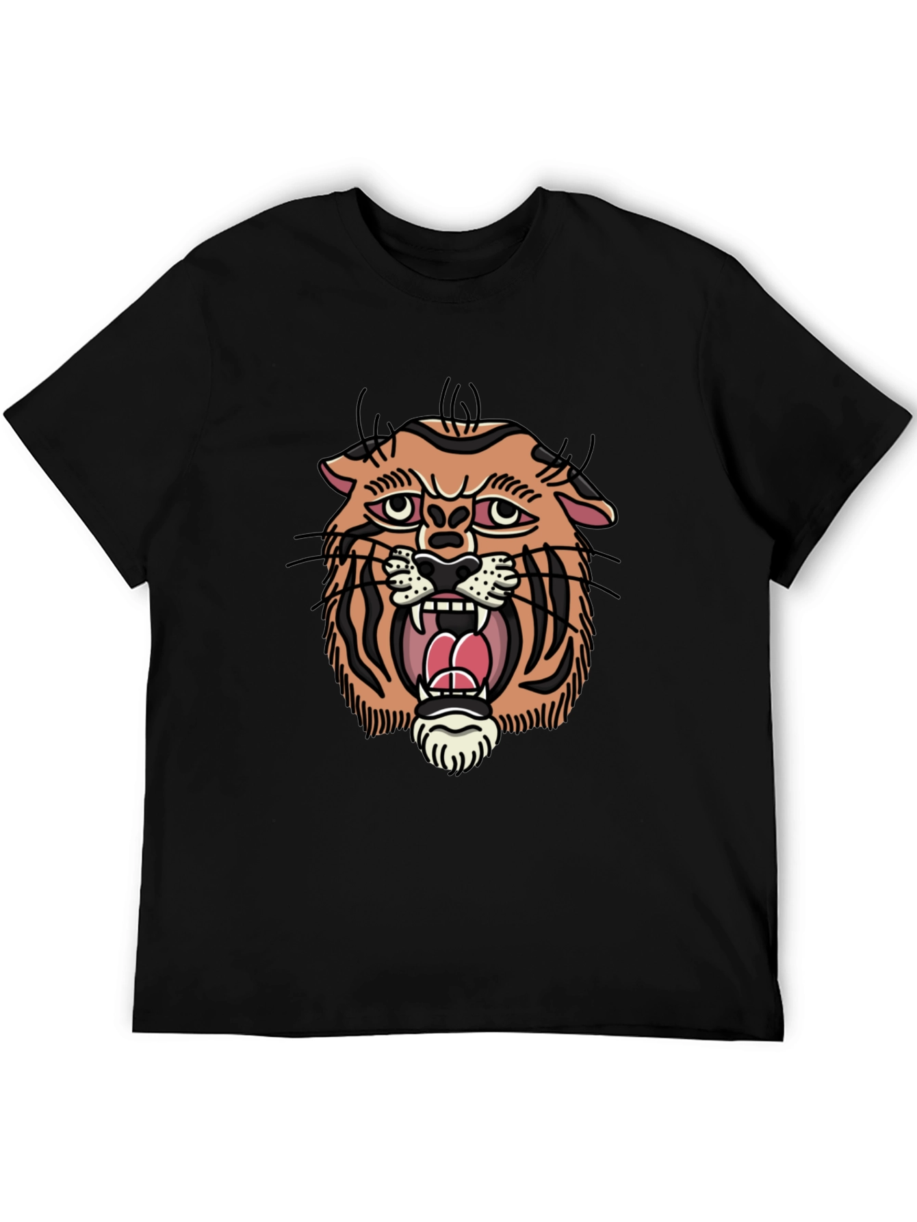 Tiger Graphic Print T-Shirt