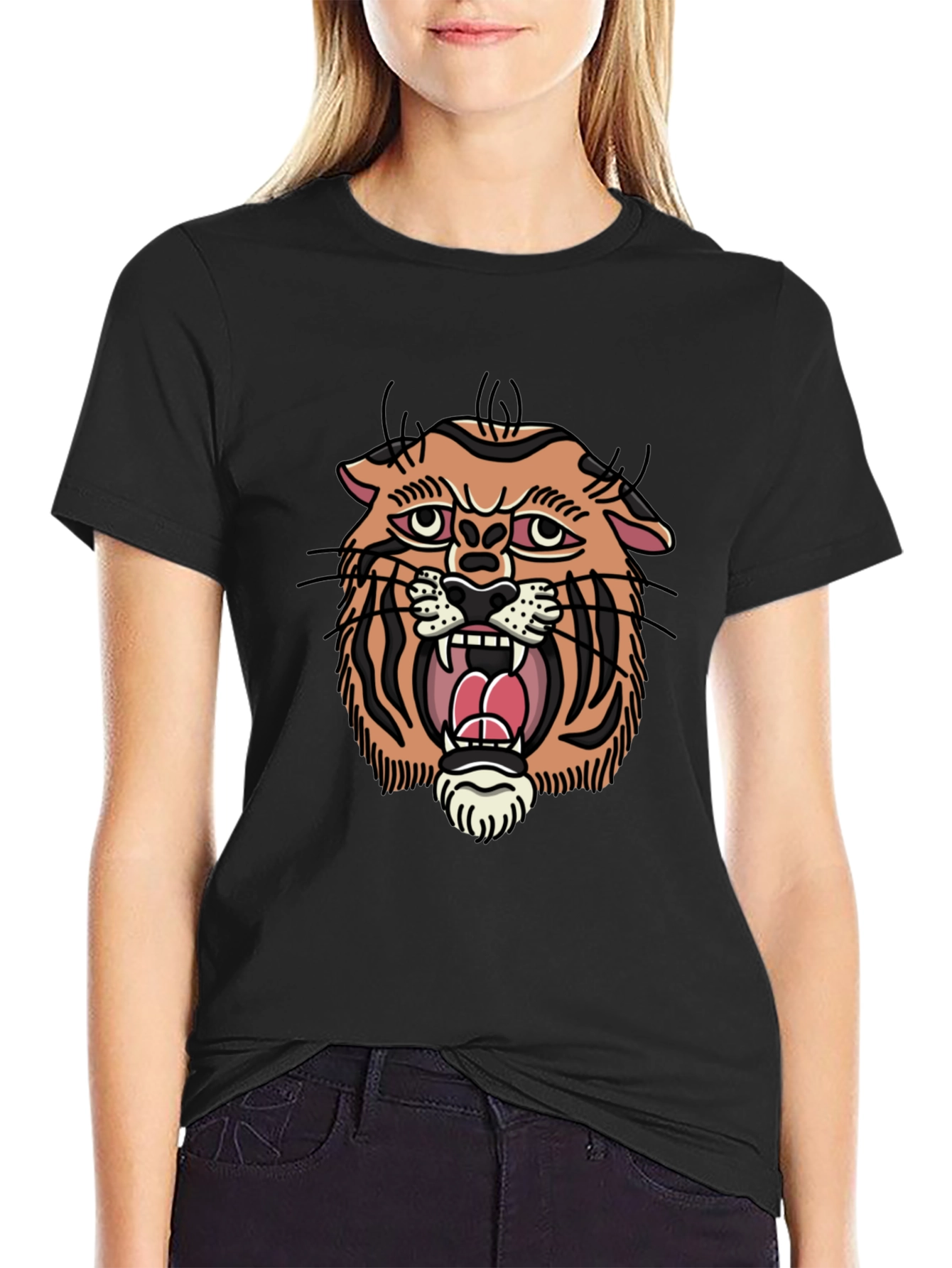 Tiger Graphic Print T-Shirt