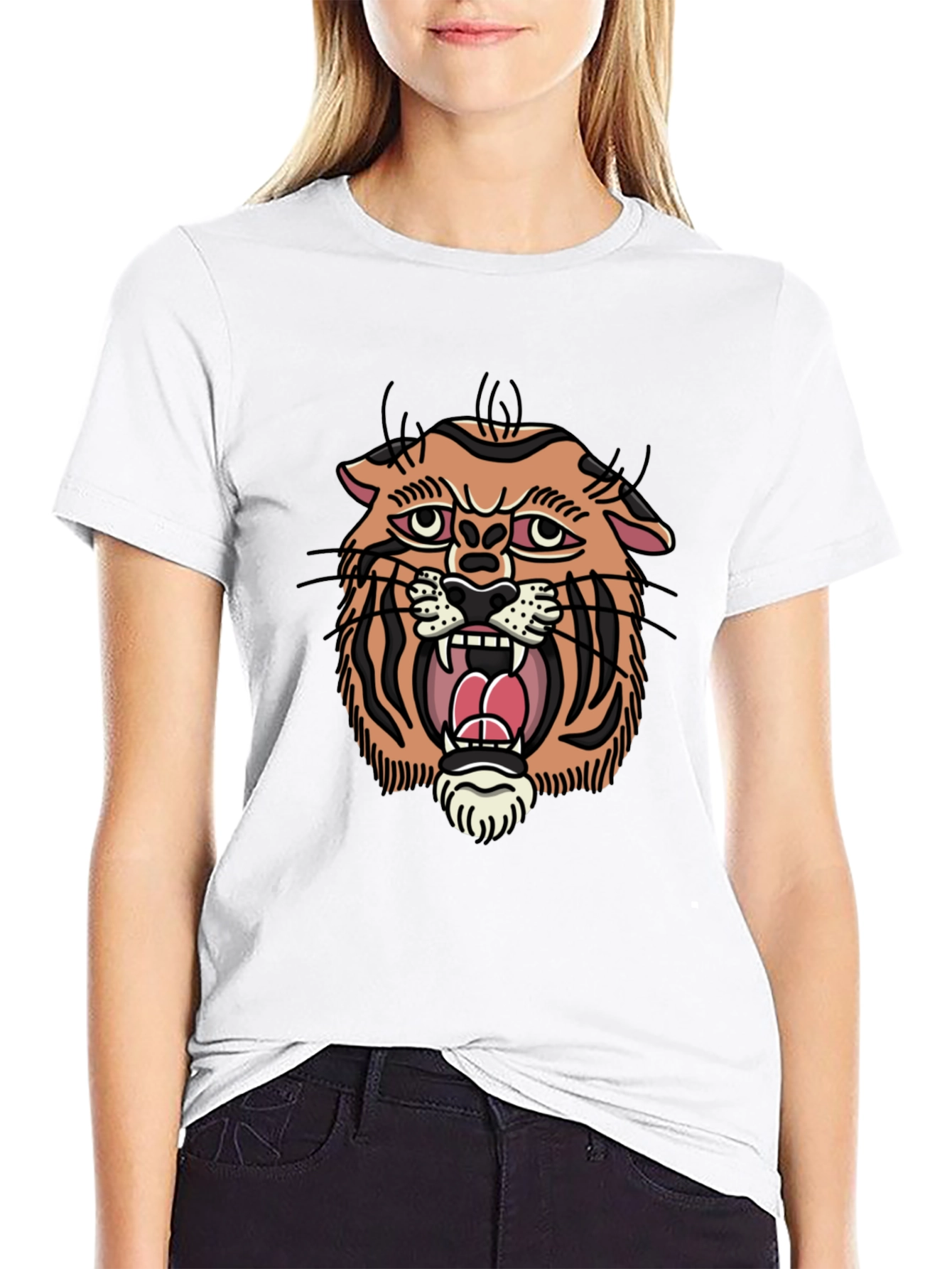 Tiger Graphic Print T-Shirt