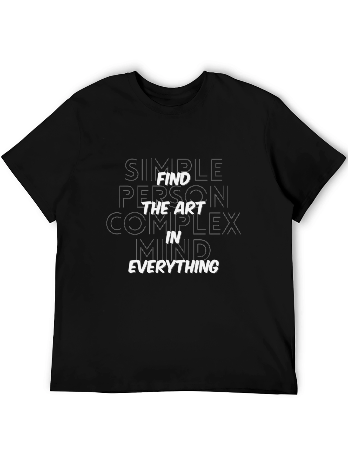 Find the Art Tee - Soft Black Cotton Blend