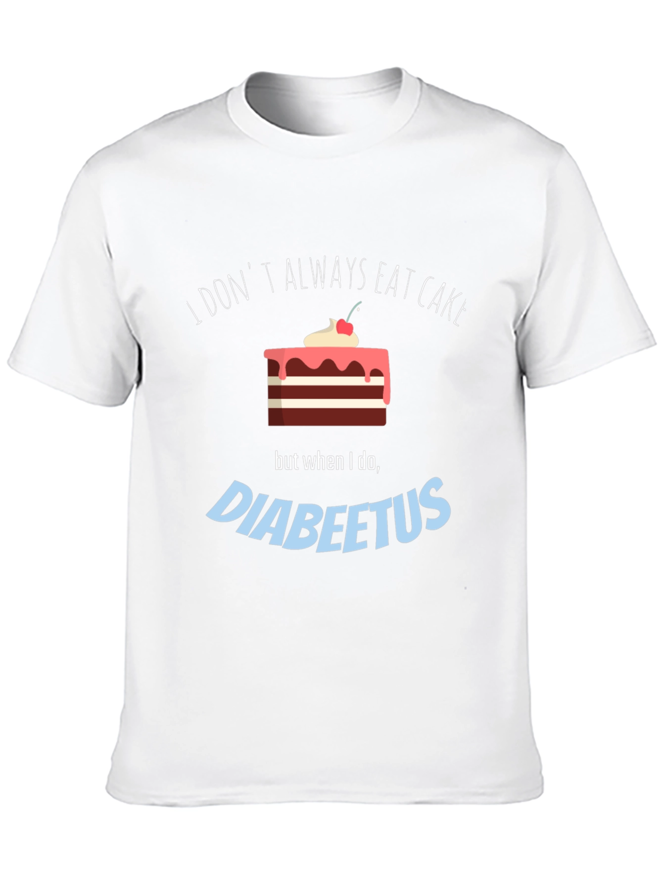 Funny Diabeetus Cake Graphic T-Shirt