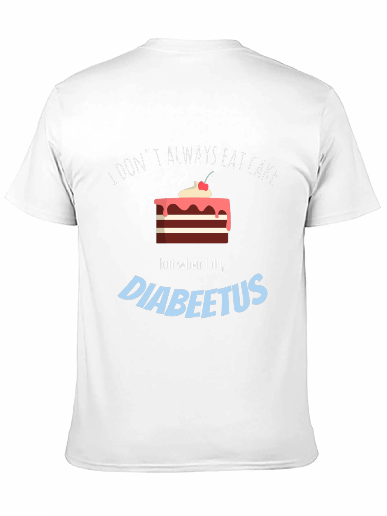 Funny Diabeetus Cake Graphic T-Shirt