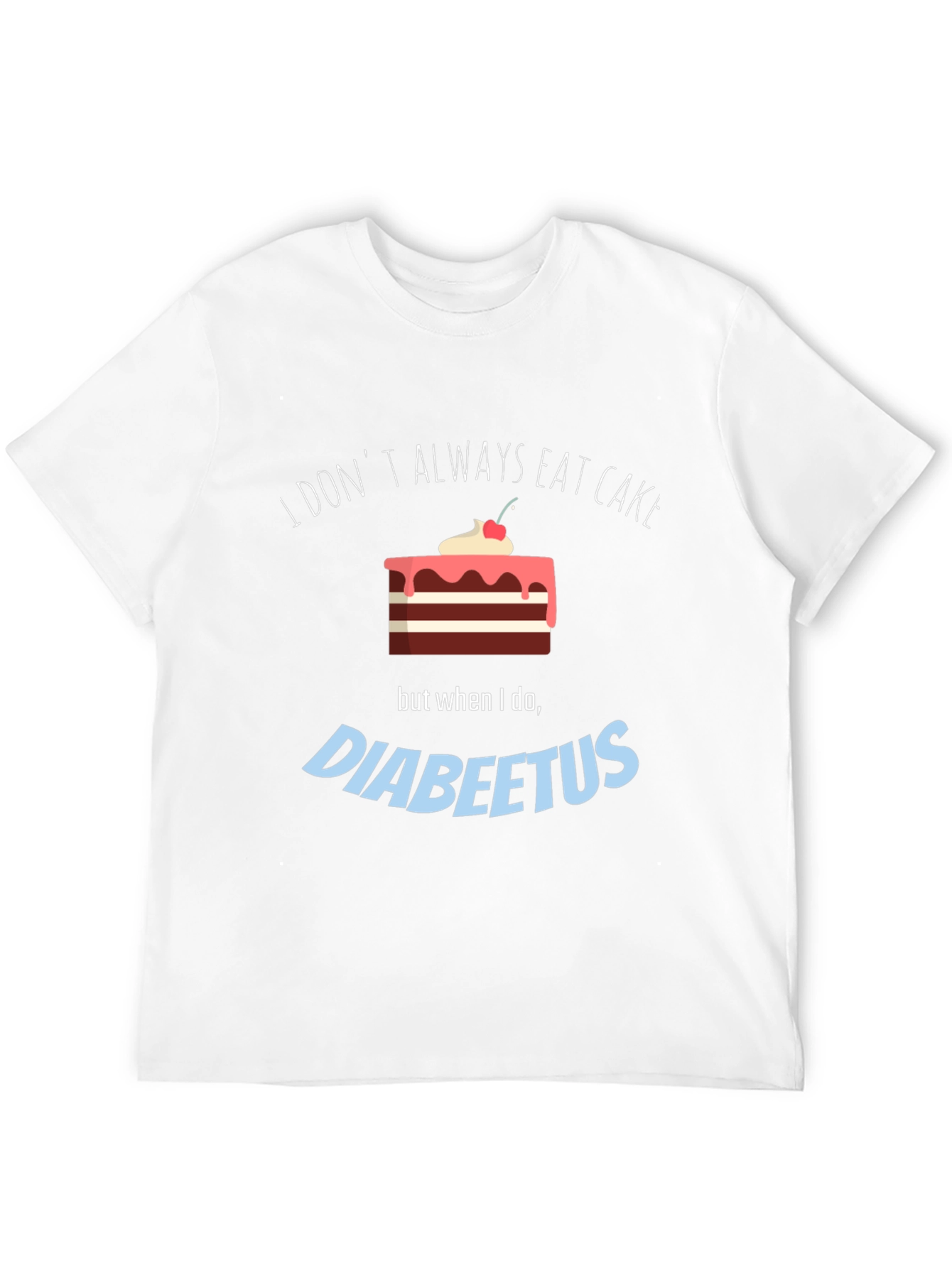 Funny Diabeetus Cake Graphic T-Shirt