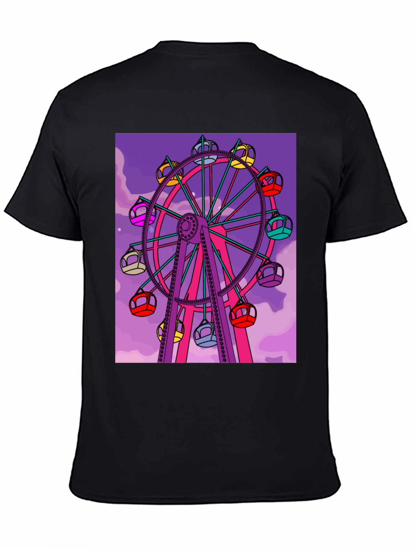Ferris Wheel Graphic Tee - Fun Carnival Shirt