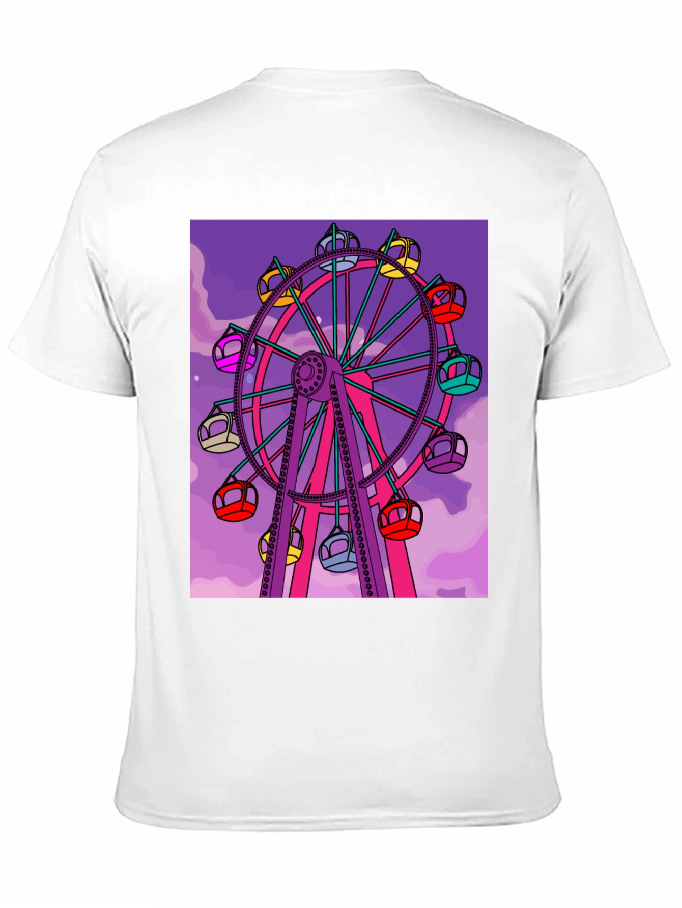 Ferris Wheel Graphic Tee - Fun Carnival Shirt