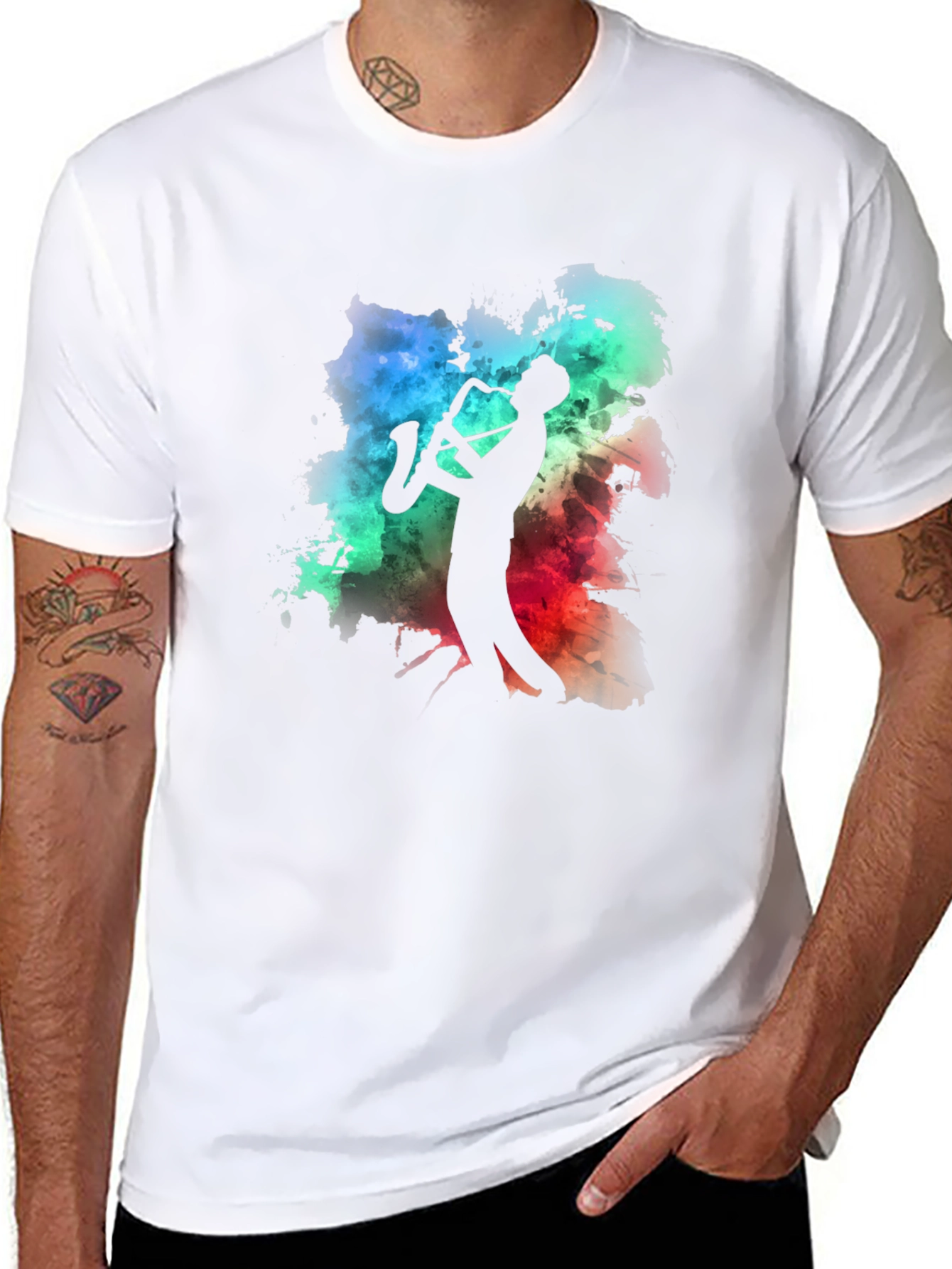 Cool Jazz Saxophone T-Shirt - Musician Gift Idea