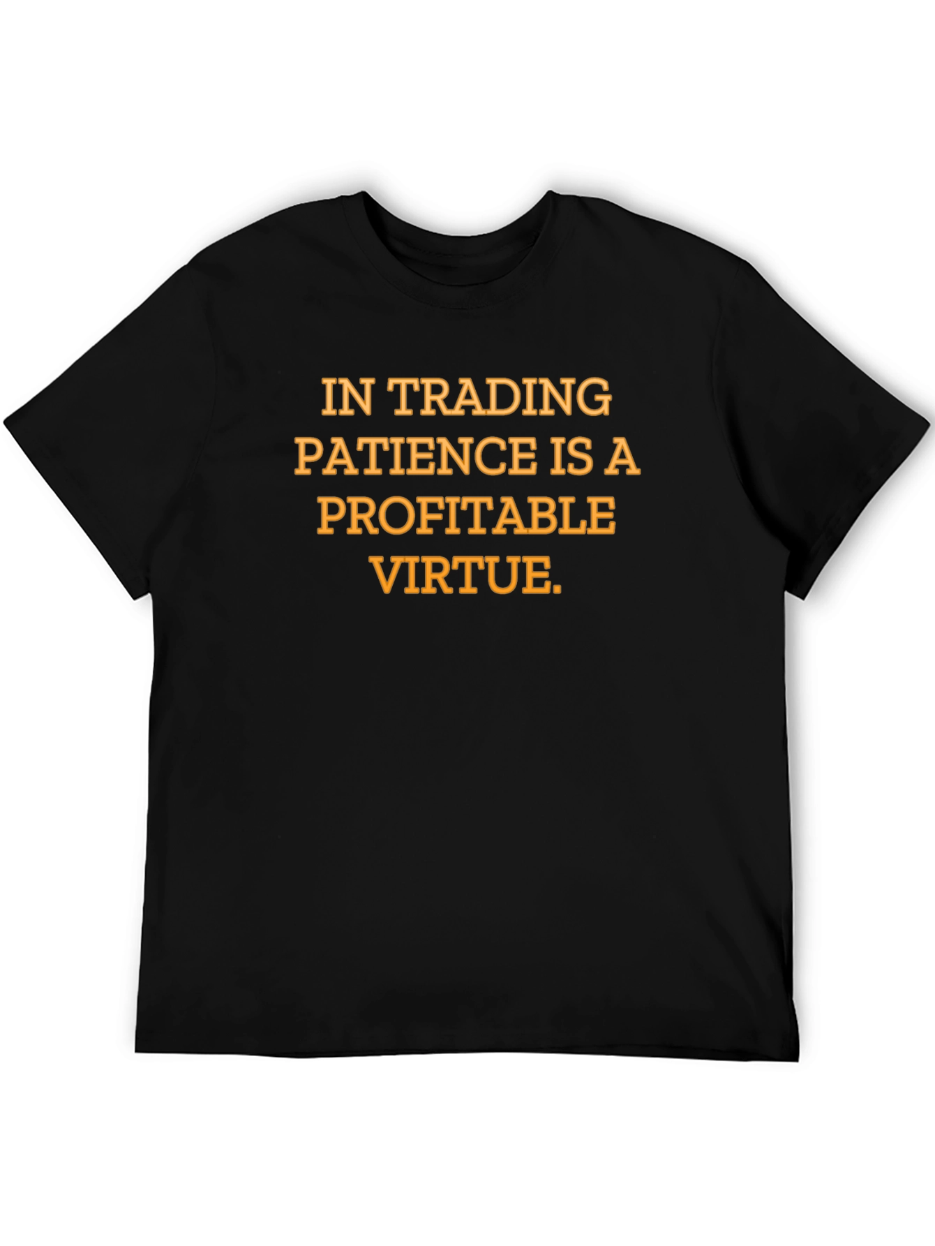 Trading Patience Graphic Tee - Black Cotton