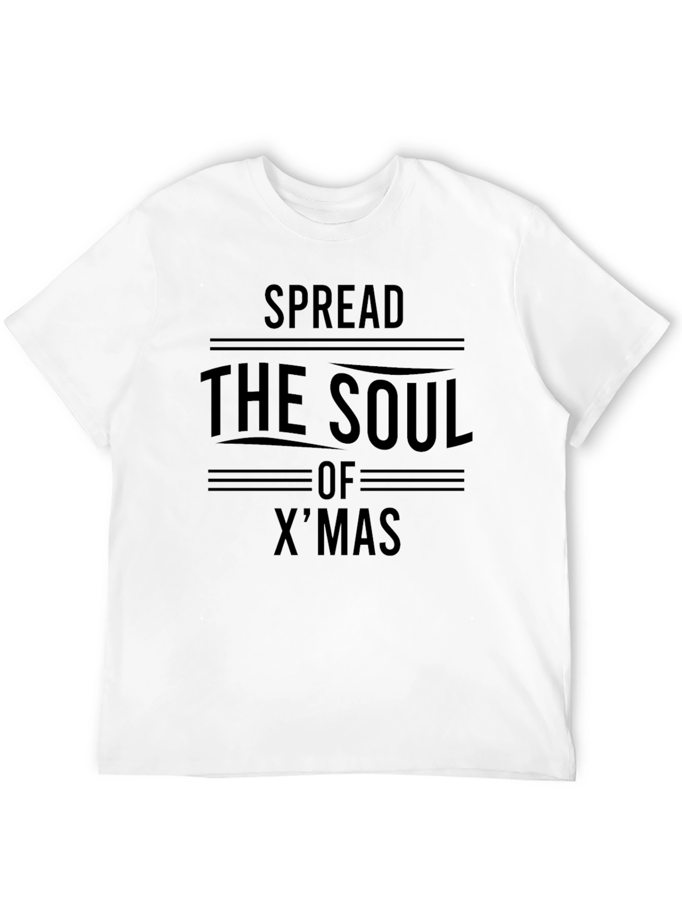 Spread the Soul of Xmas Black Graphic Tee