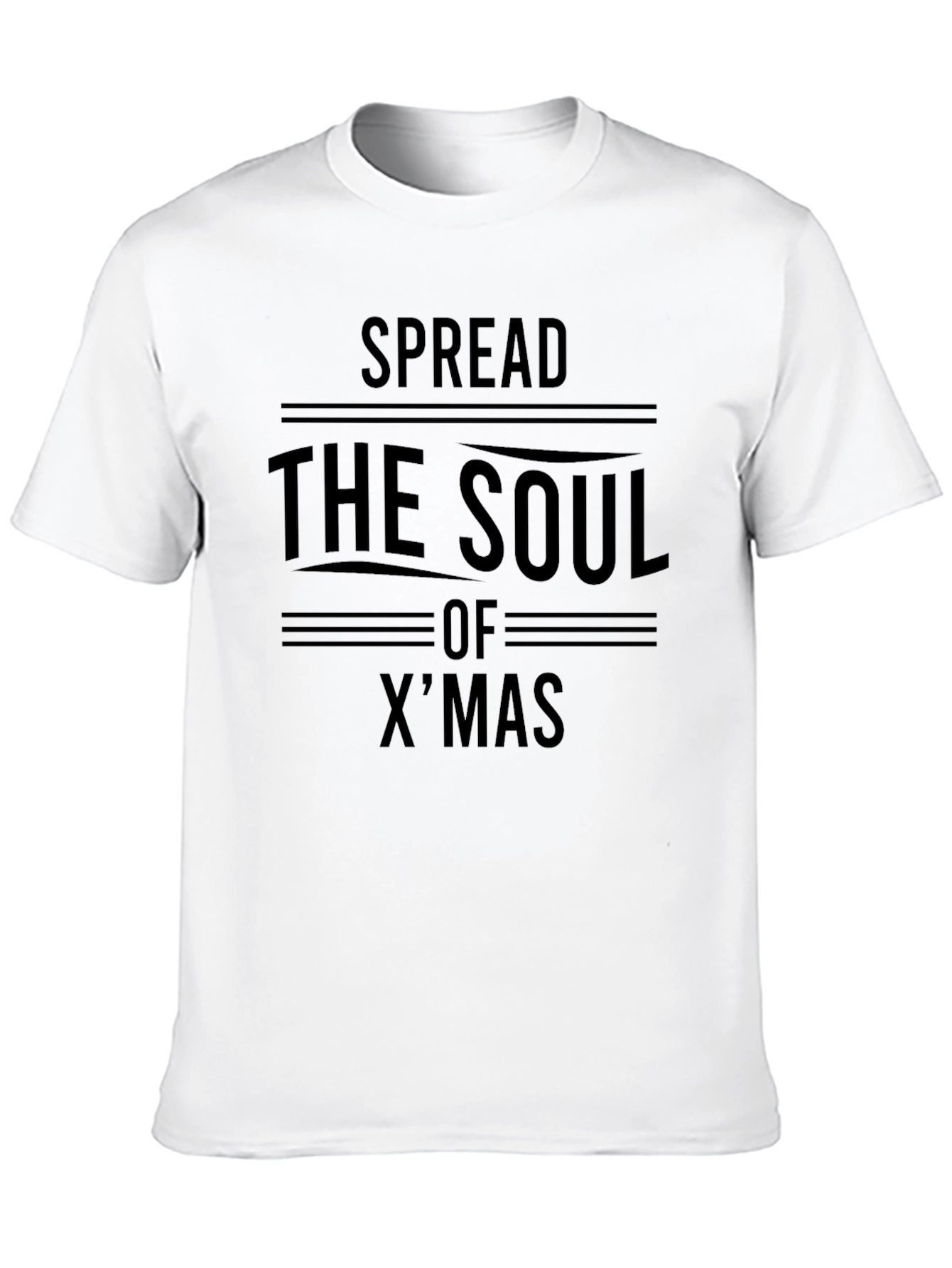 Spread the Soul of Xmas Black Graphic Tee