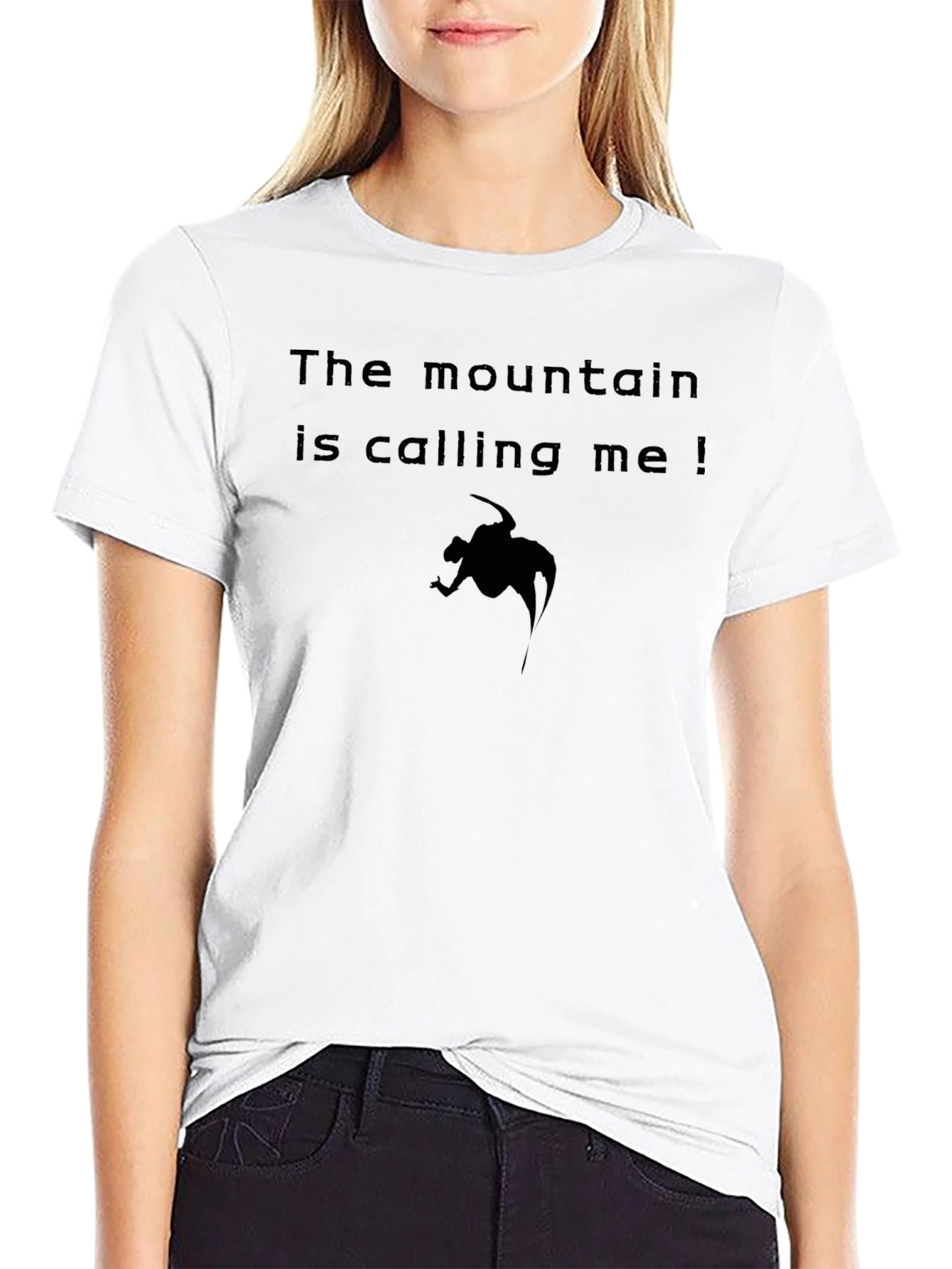 The Mountain is Calling Graphic Tee - Black