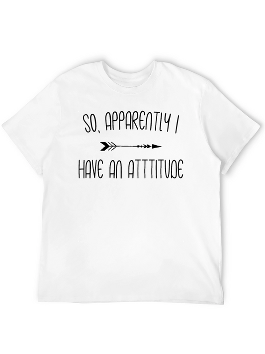 Attitude Arrow Graphic Tee - Funny Casual Shirt