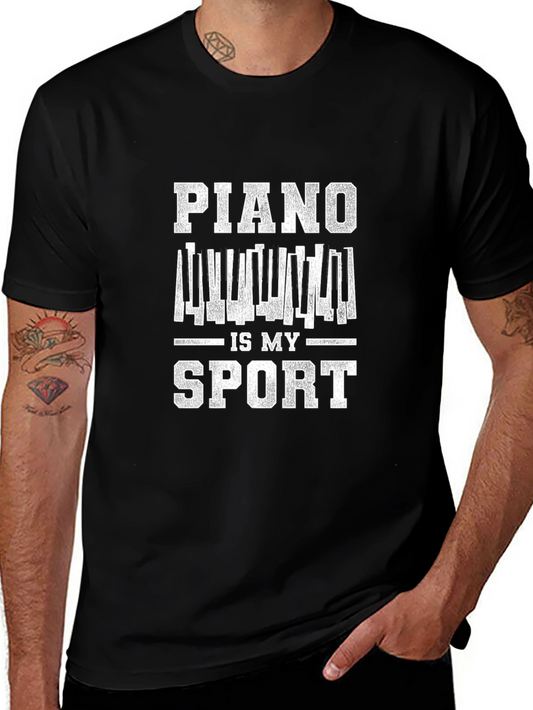 Piano Is My Sport Graphic T-Shirt