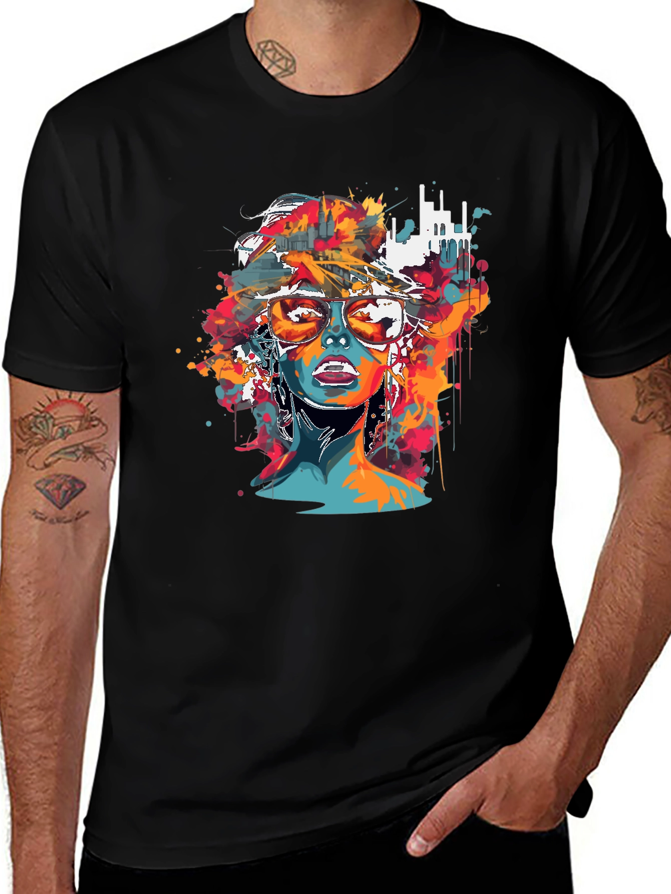 Abstract Woman Graphic Tee - Cool Streetwear