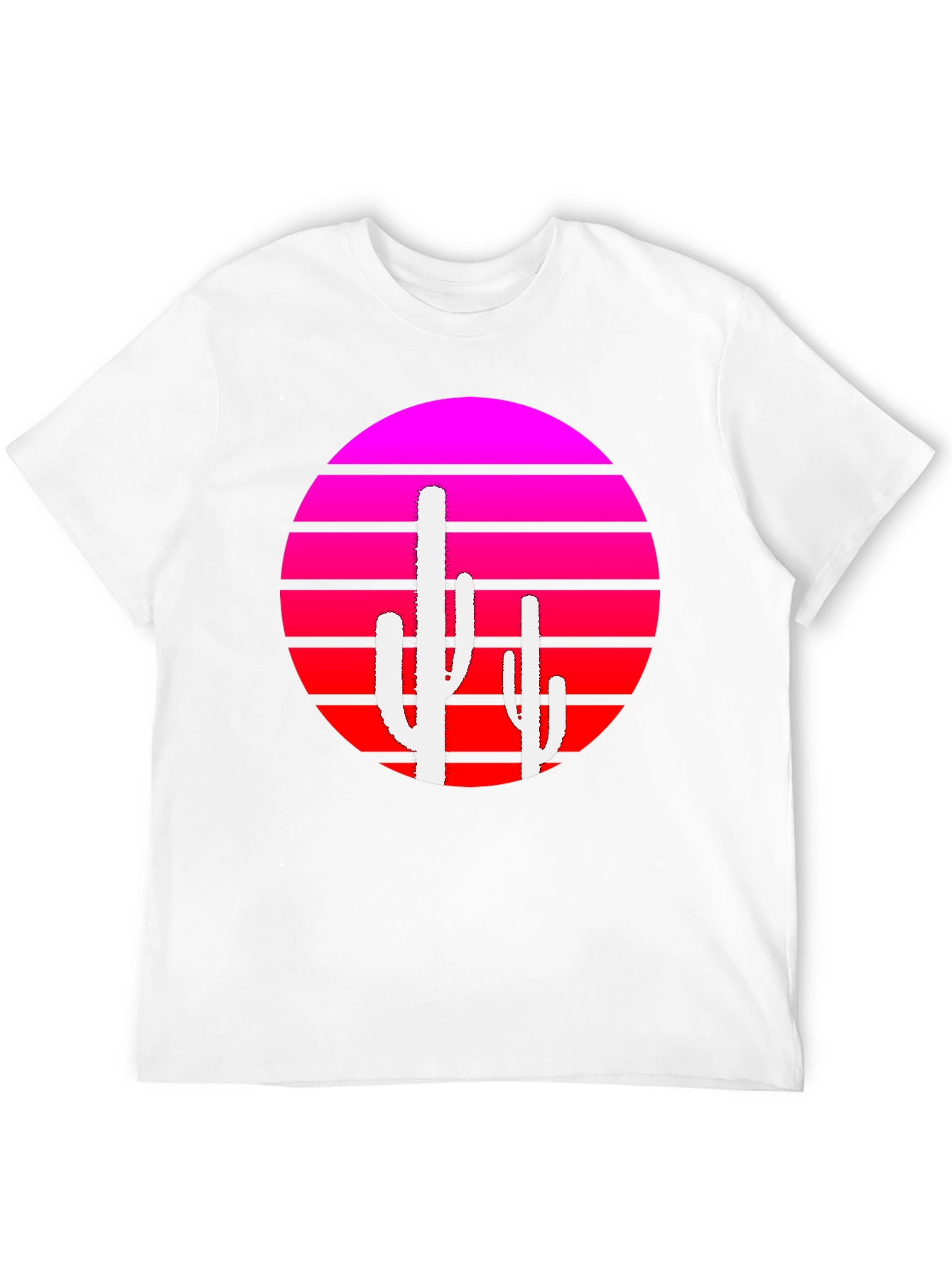 Retro Sunset Cactus Graphic Tee