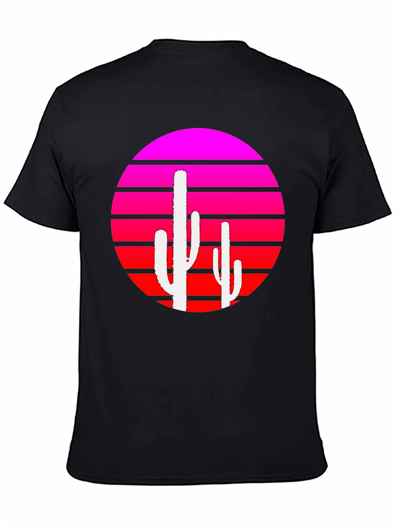 Retro Sunset Cactus Graphic Tee