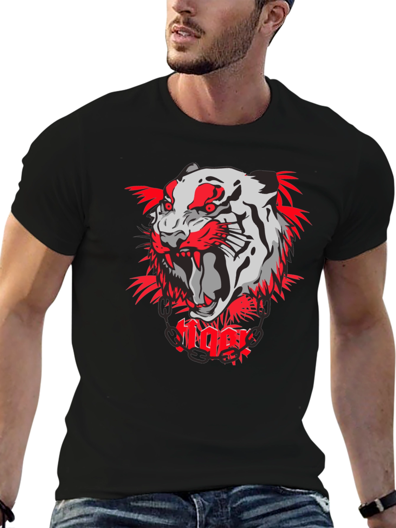 Tiger Graphic Print T-Shirt - Bold & Stylish