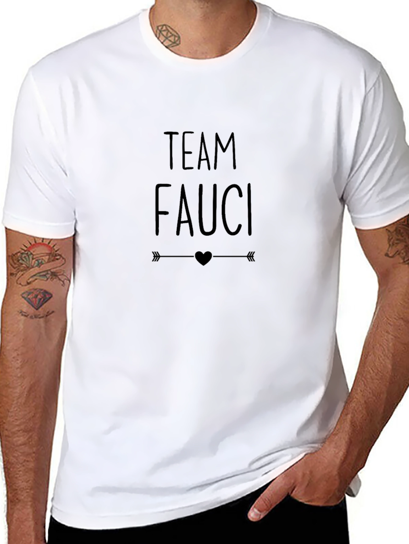 Team Fauci Graphic Tee - Black T-Shirt