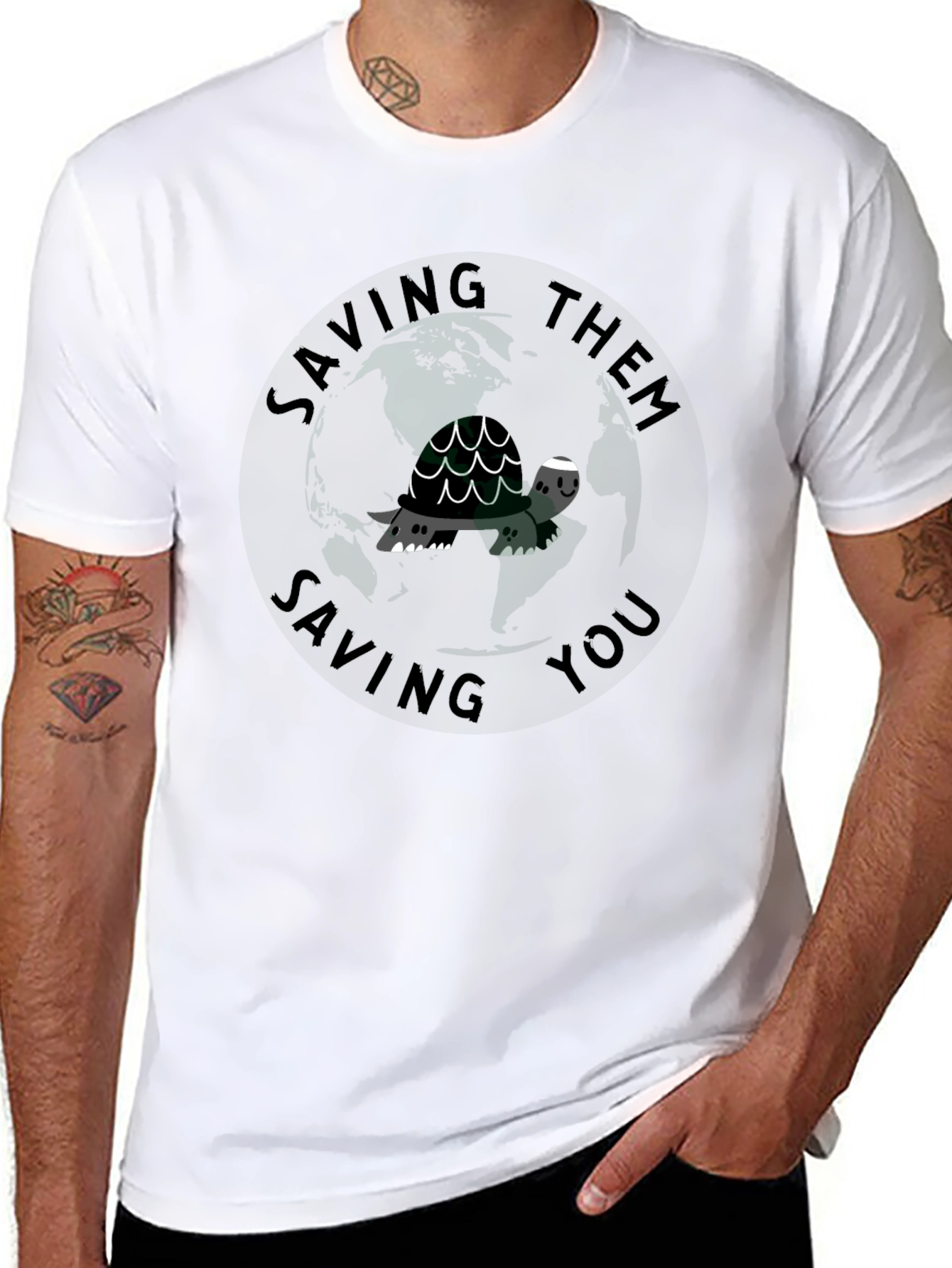 Saving Them Saving You Turtle T-Shirt