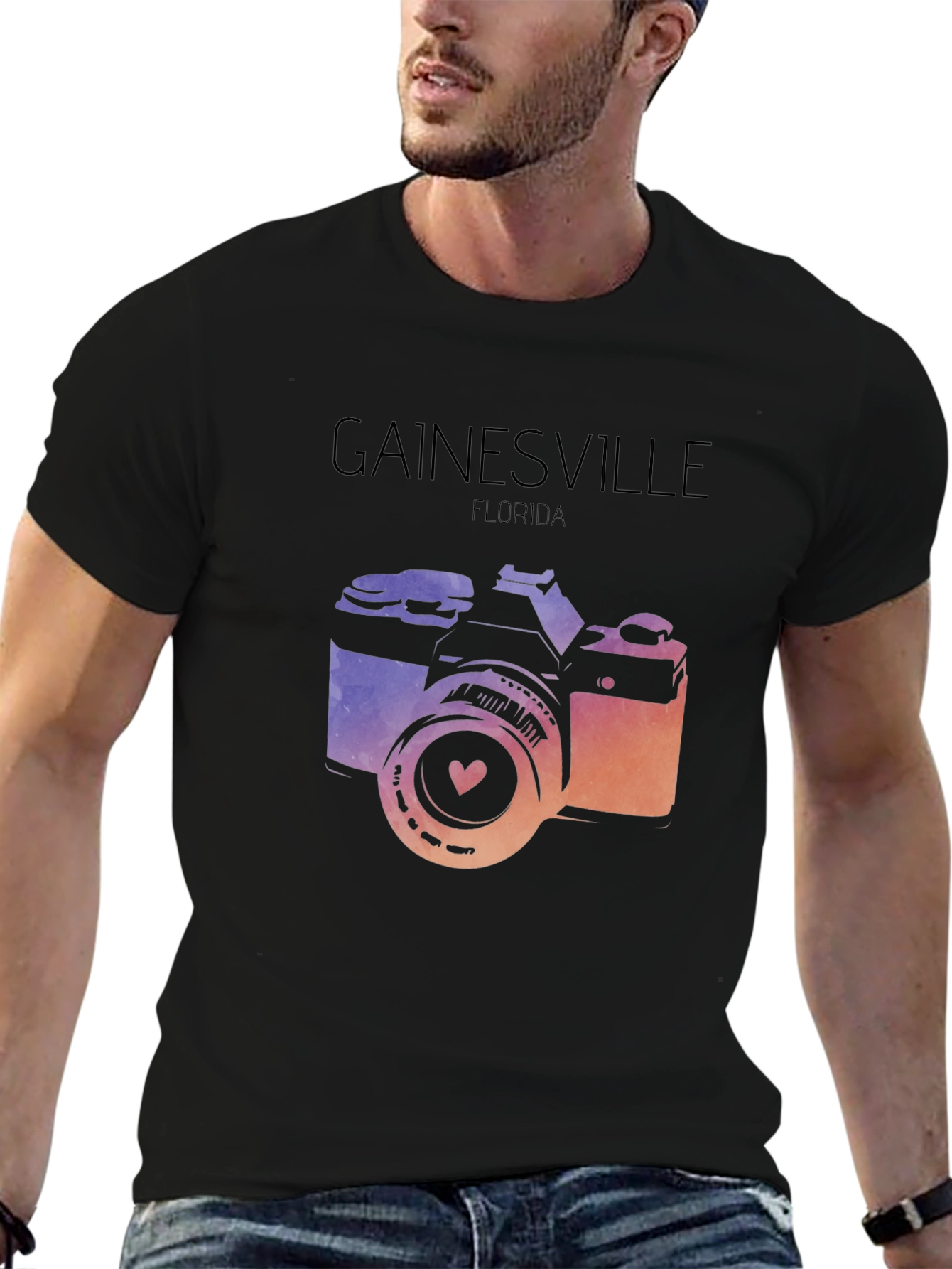 Gainesville Florida Camera Graphic Tee