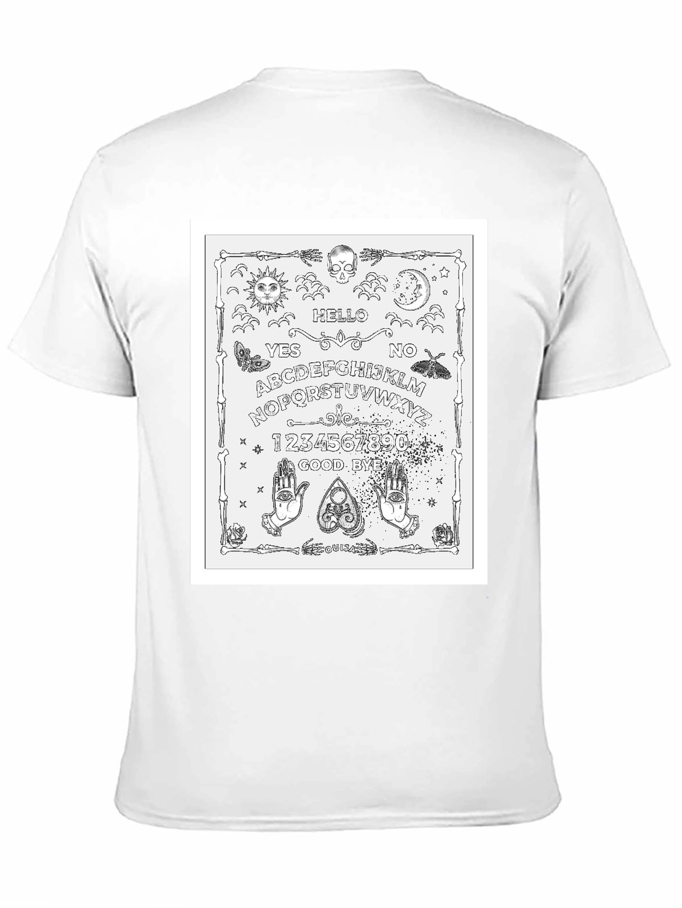 Ouija Board Graphic T-Shirt - Black