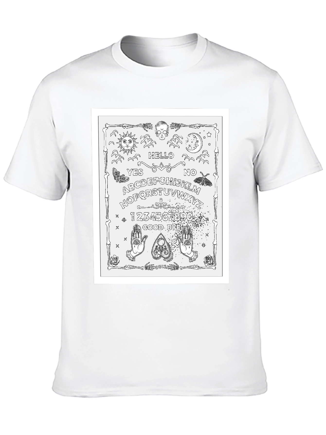 Ouija Board Graphic T-Shirt - Black