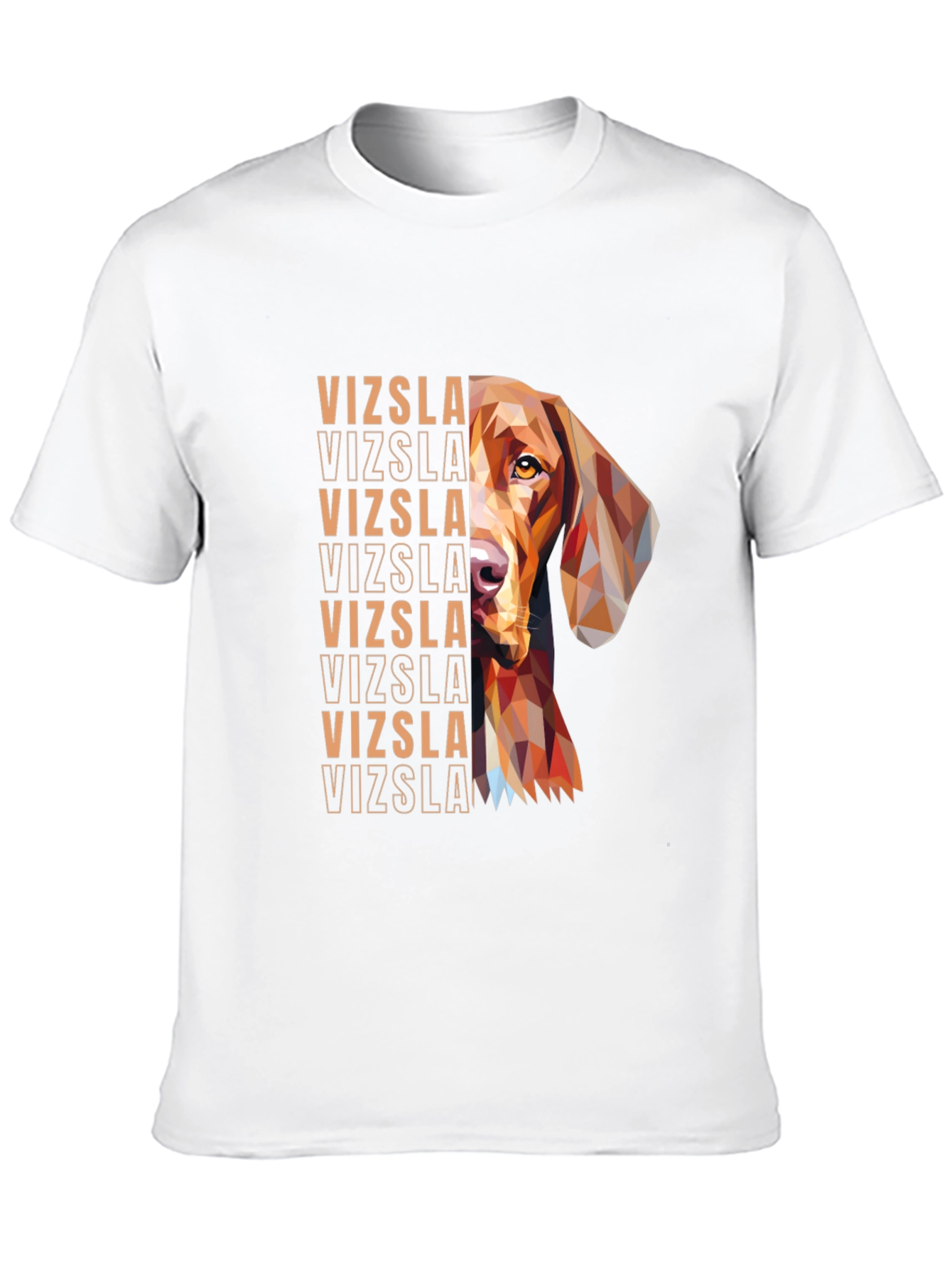 Vizsla Dog Geometric T-Shirt - Unique Graphic Tee