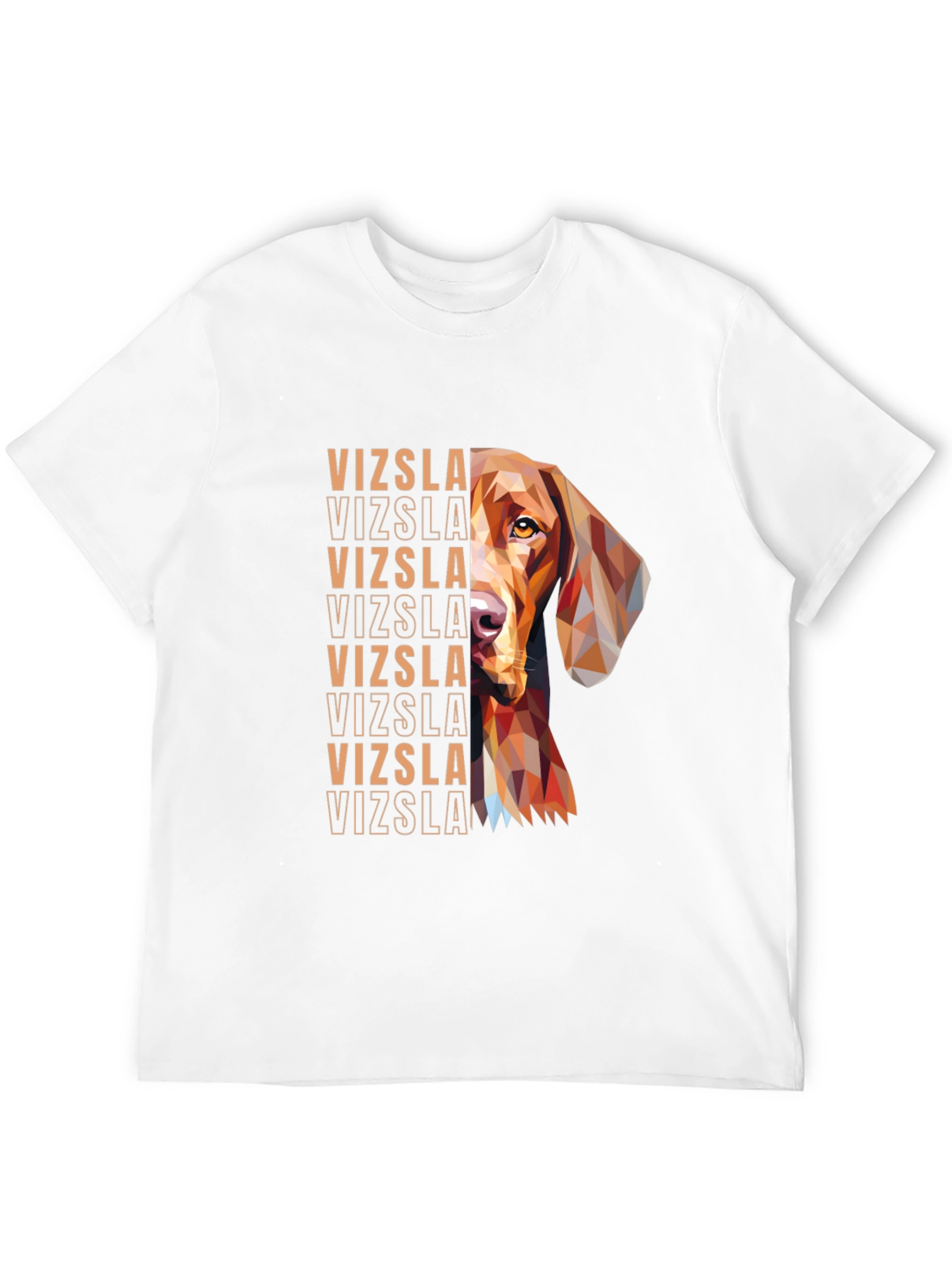 Vizsla Dog Geometric T-Shirt - Unique Graphic Tee