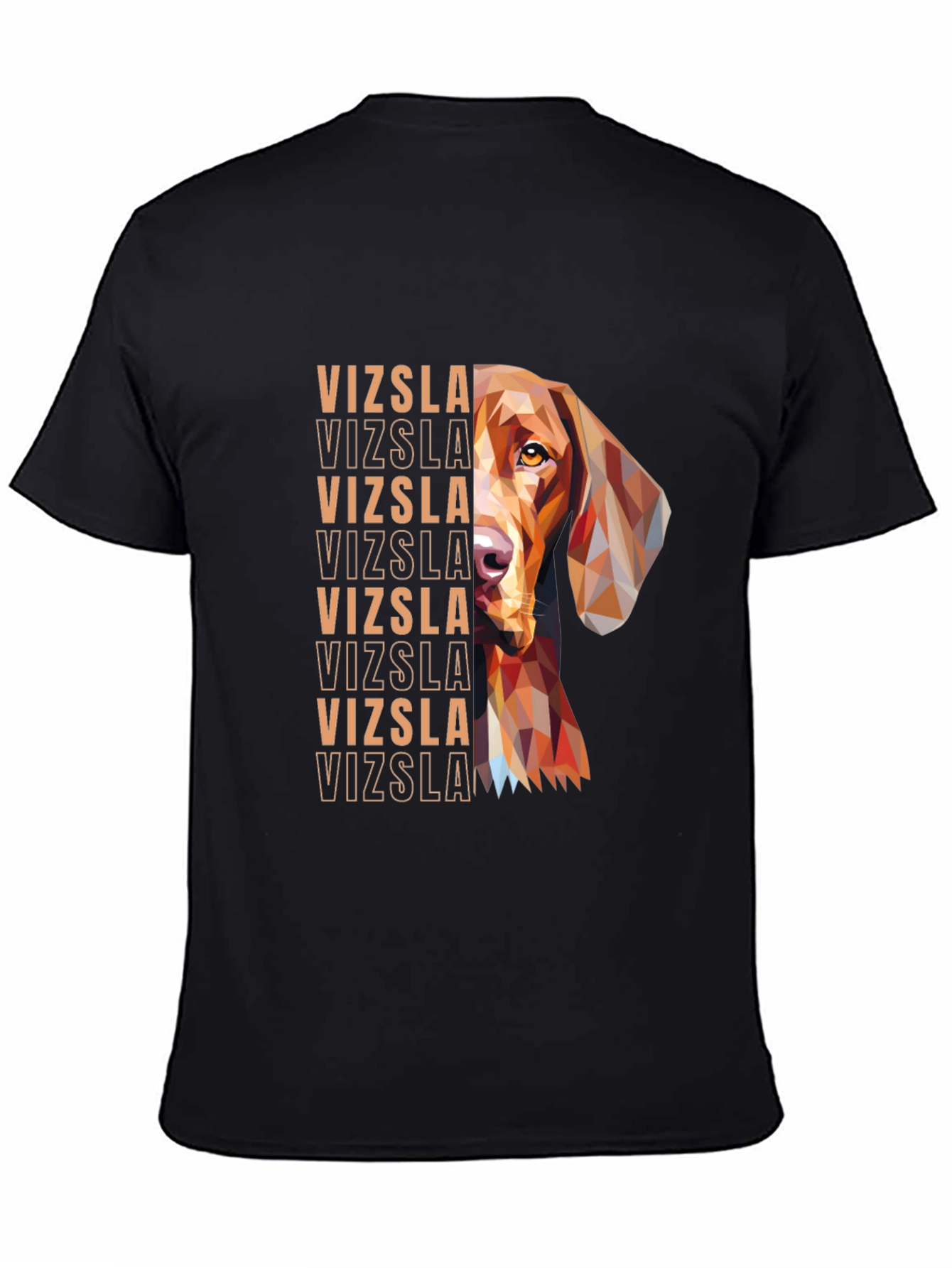 Vizsla Dog Geometric T-Shirt - Unique Graphic Tee