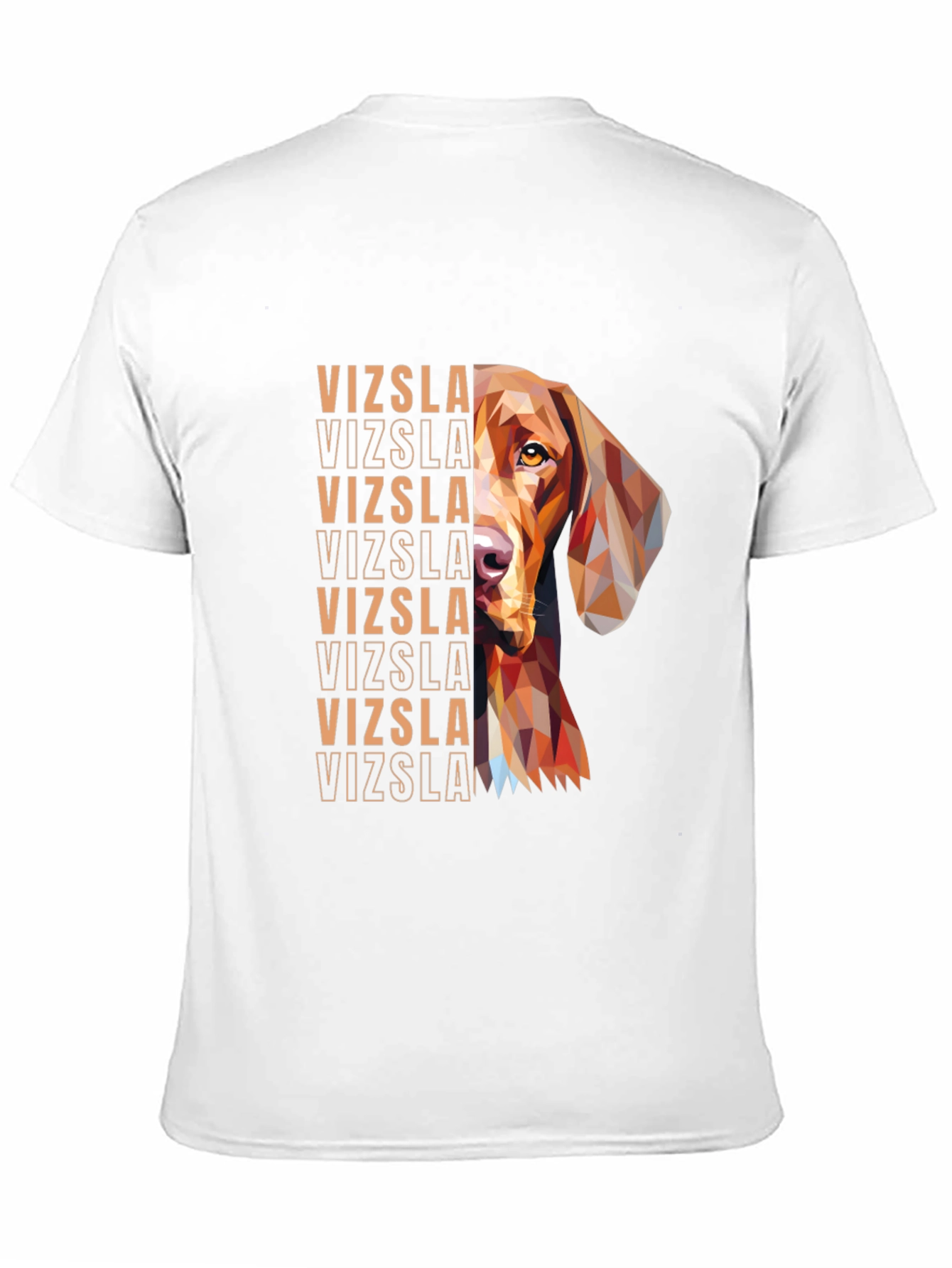 Vizsla Dog Geometric T-Shirt - Unique Graphic Tee