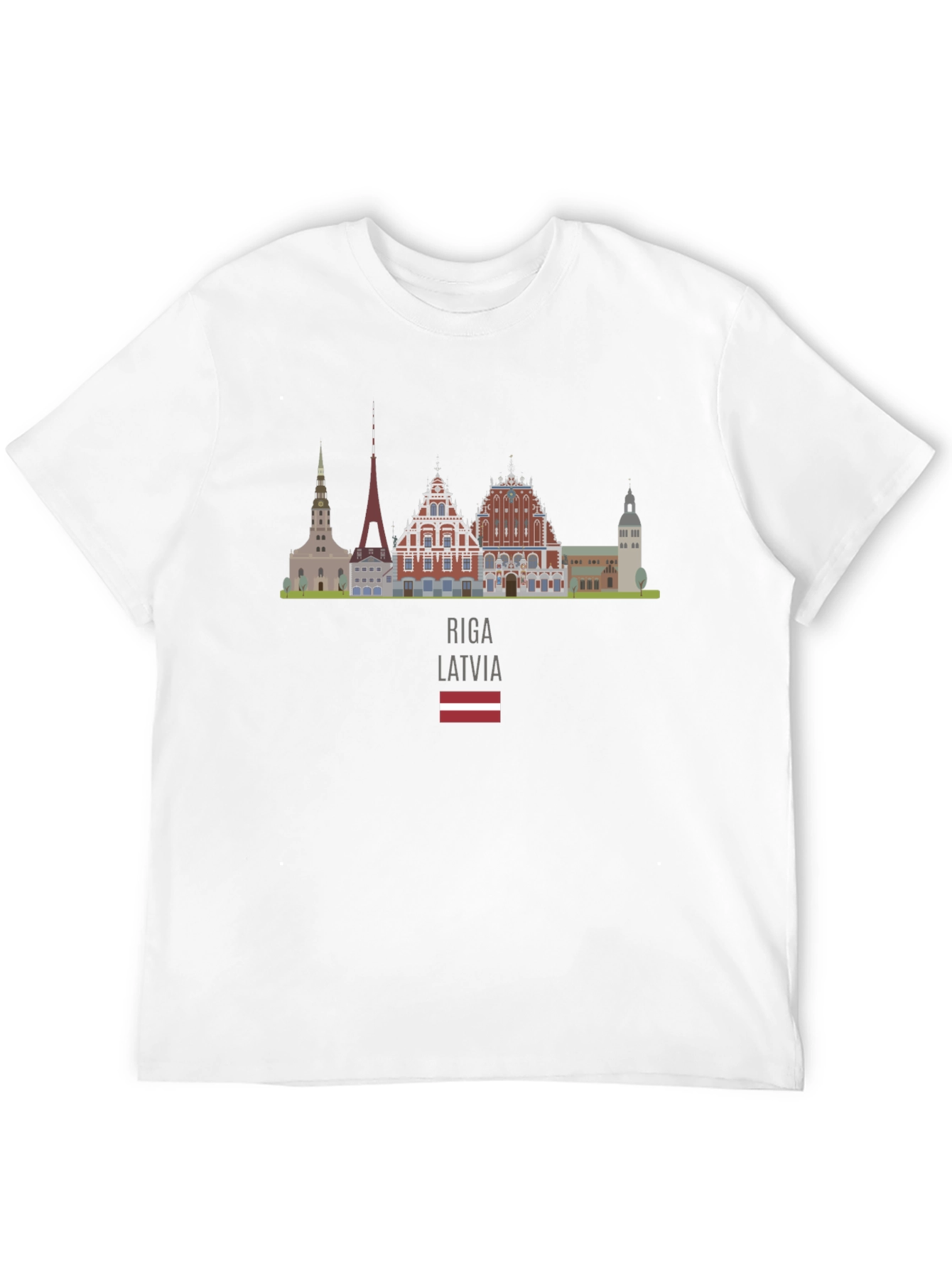 Riga Latvia Skyline T-Shirt