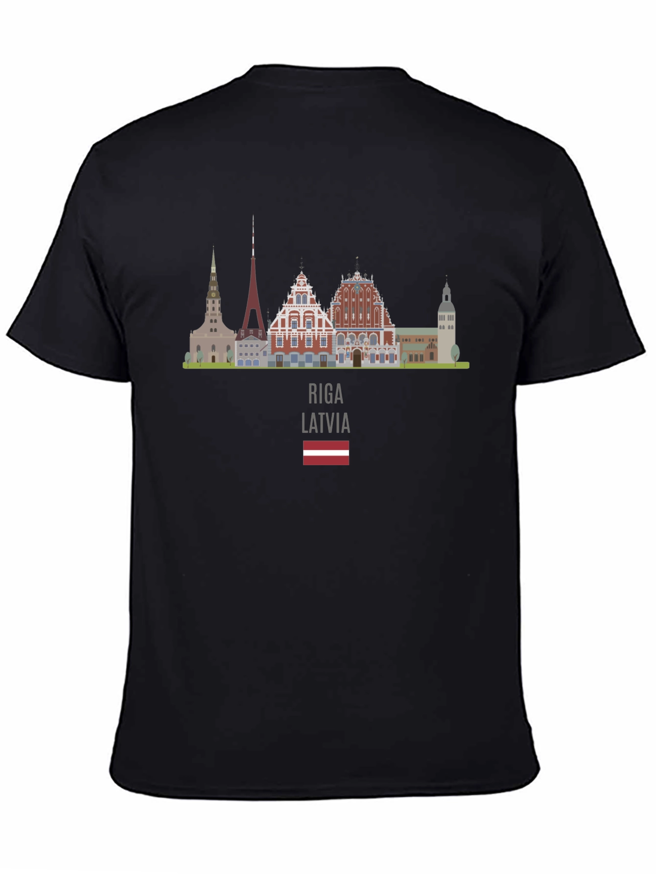 Riga Latvia Skyline T-Shirt