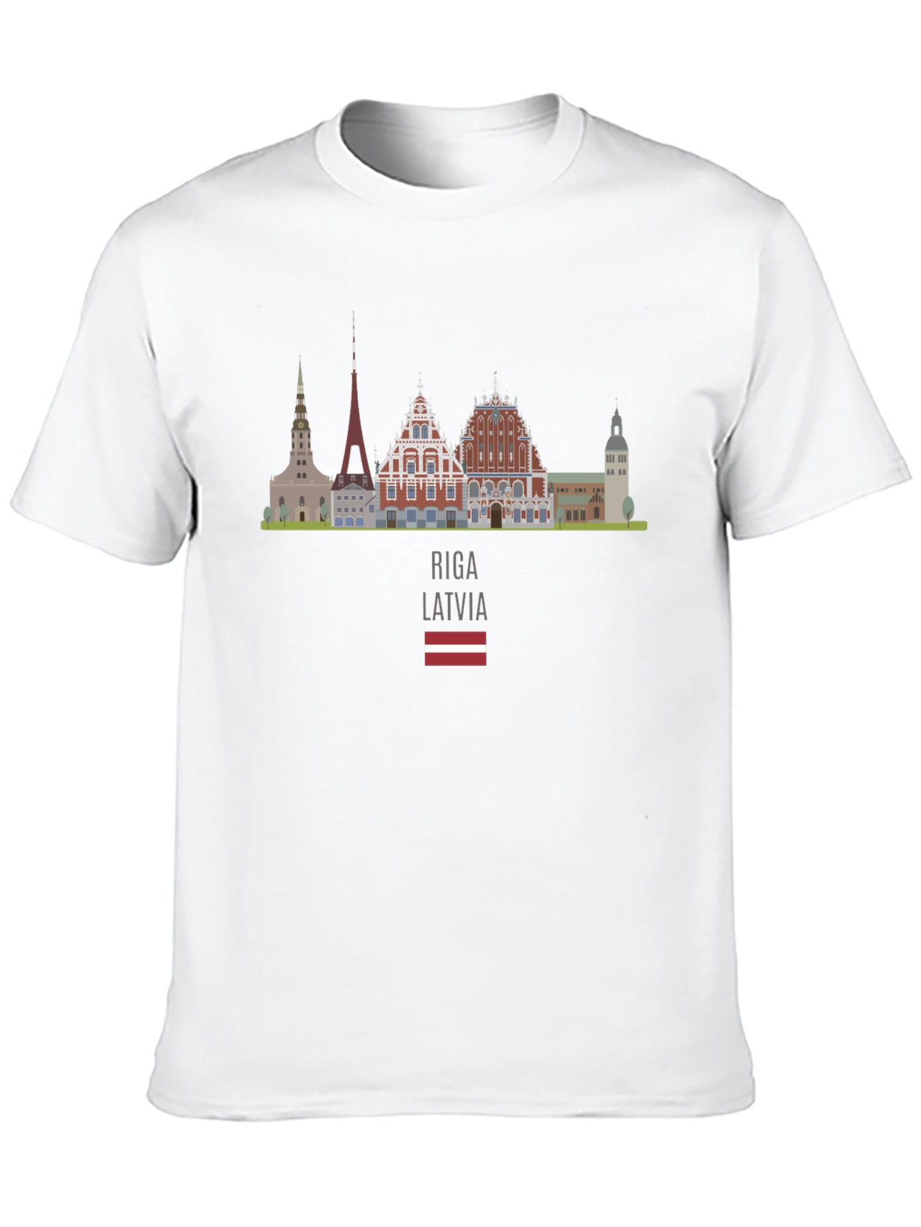 Riga Latvia Skyline T-Shirt