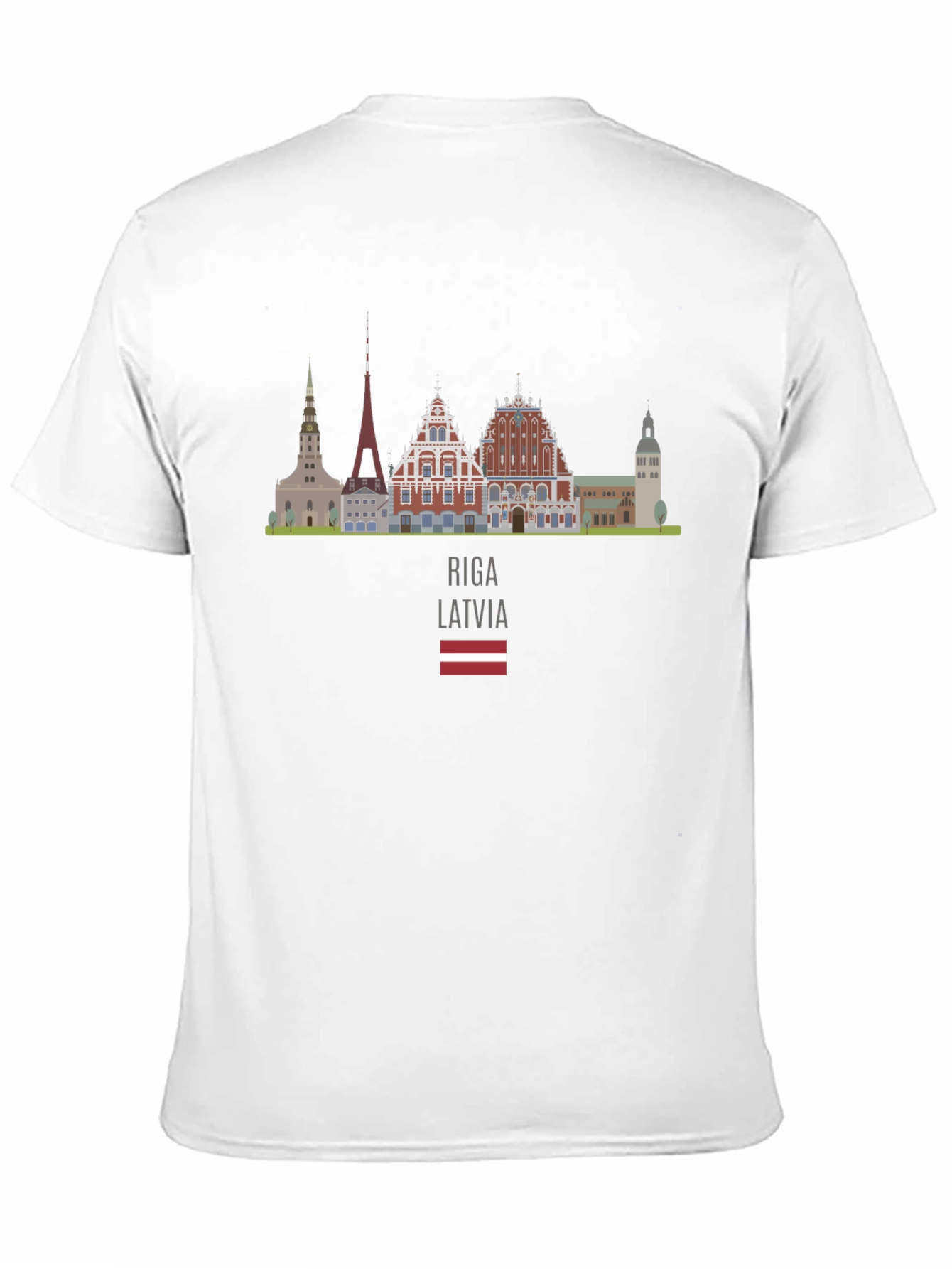 Riga Latvia Skyline T-Shirt