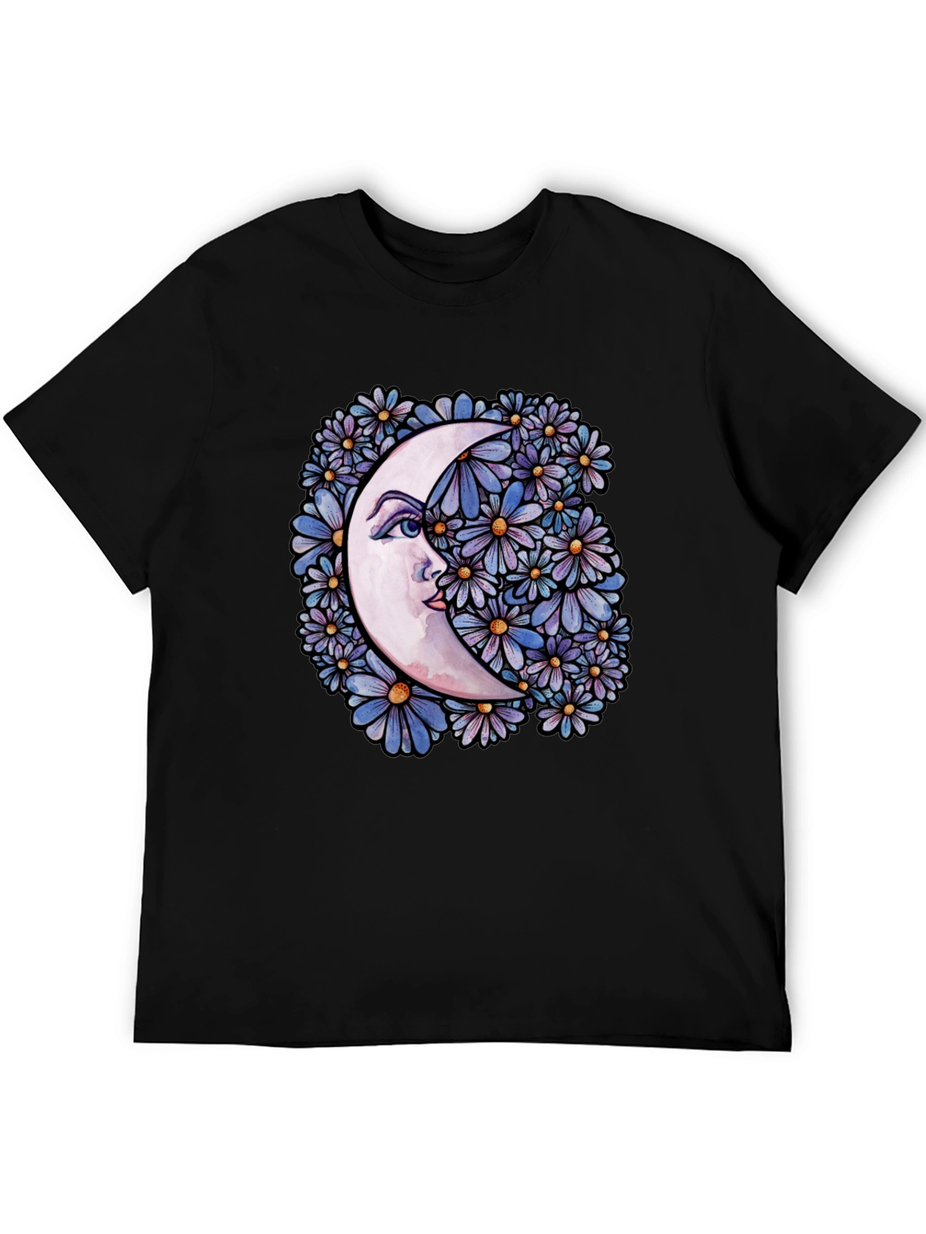 Moon & Floral Graphic Tee - Unisex
