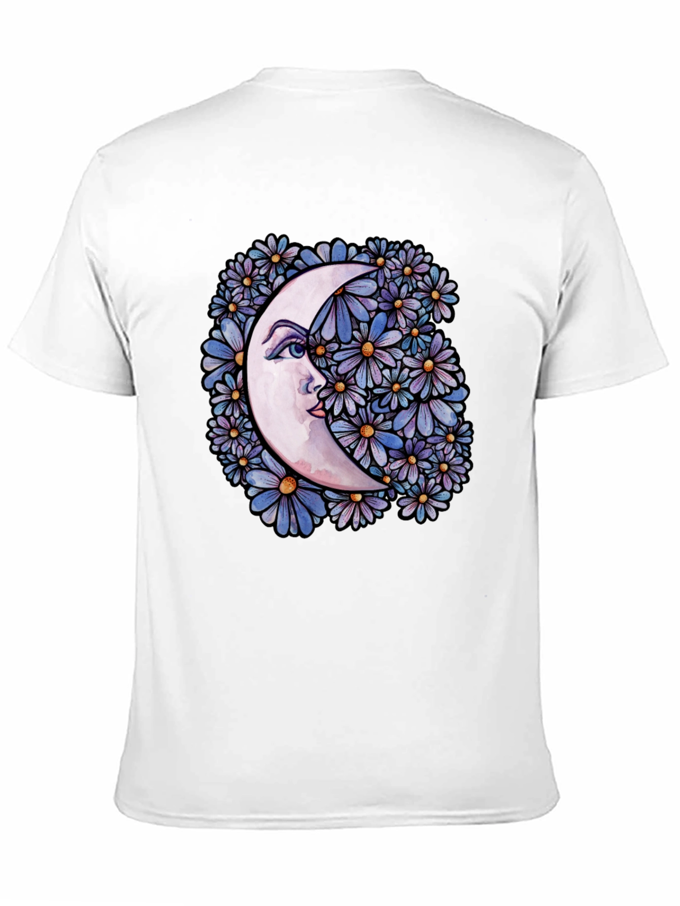 Moon & Floral Graphic Tee - Unisex
