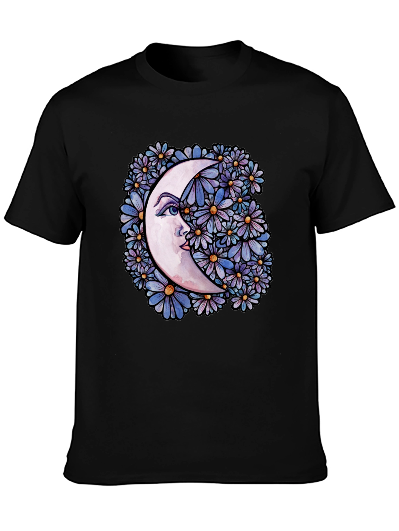 Moon & Floral Graphic Tee - Unisex
