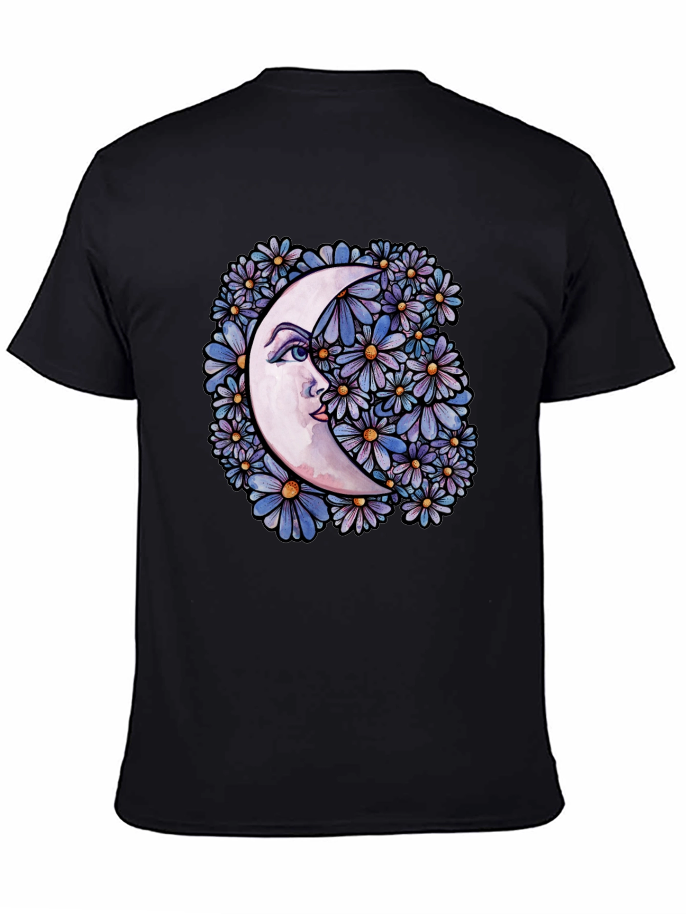 Moon & Floral Graphic Tee - Unisex