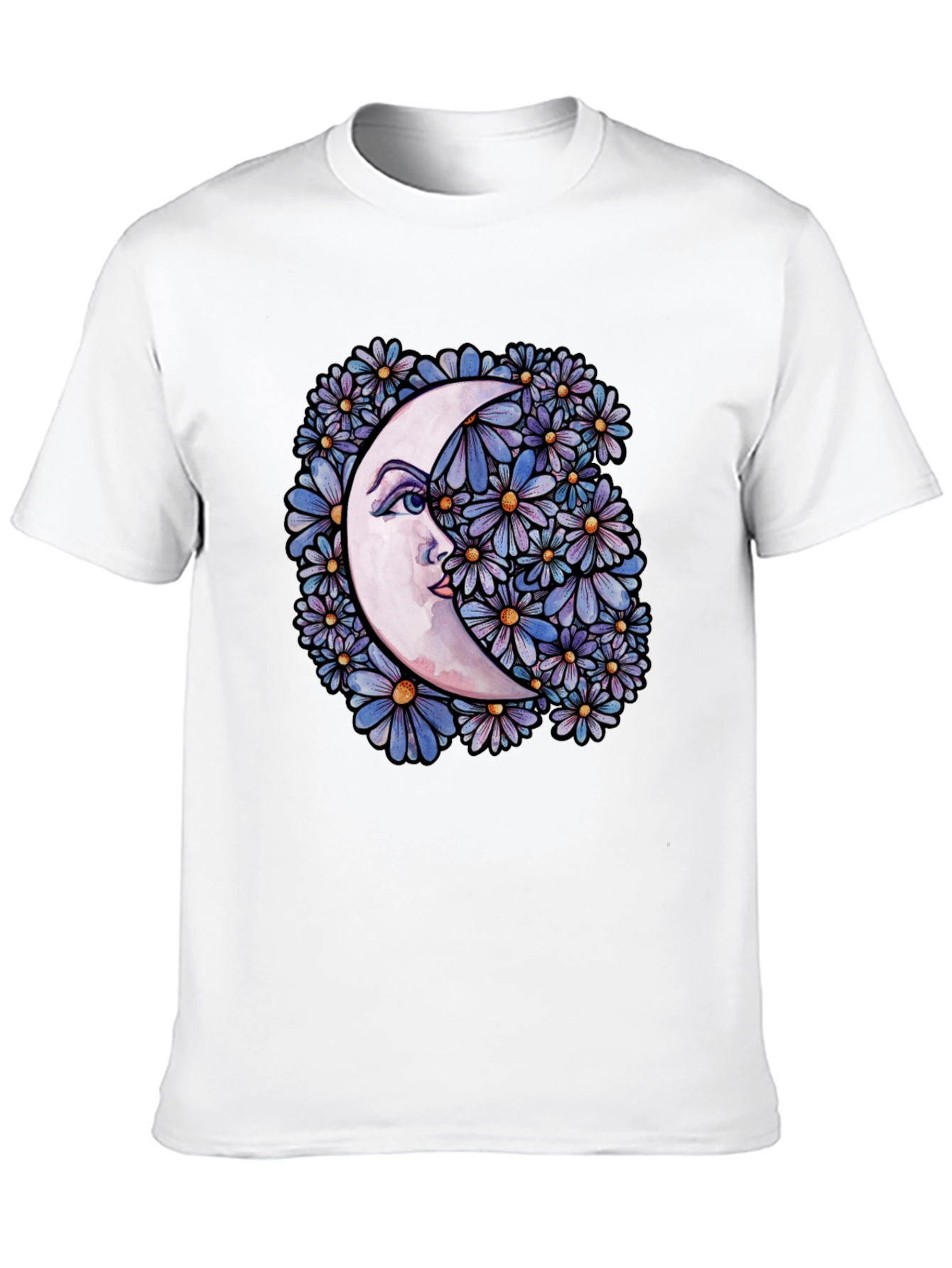 Moon & Floral Graphic Tee - Unisex