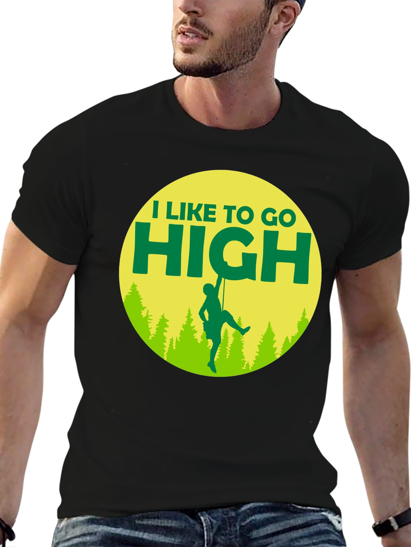 I Like To Go High T-Shirt Climbing Graphic Tee