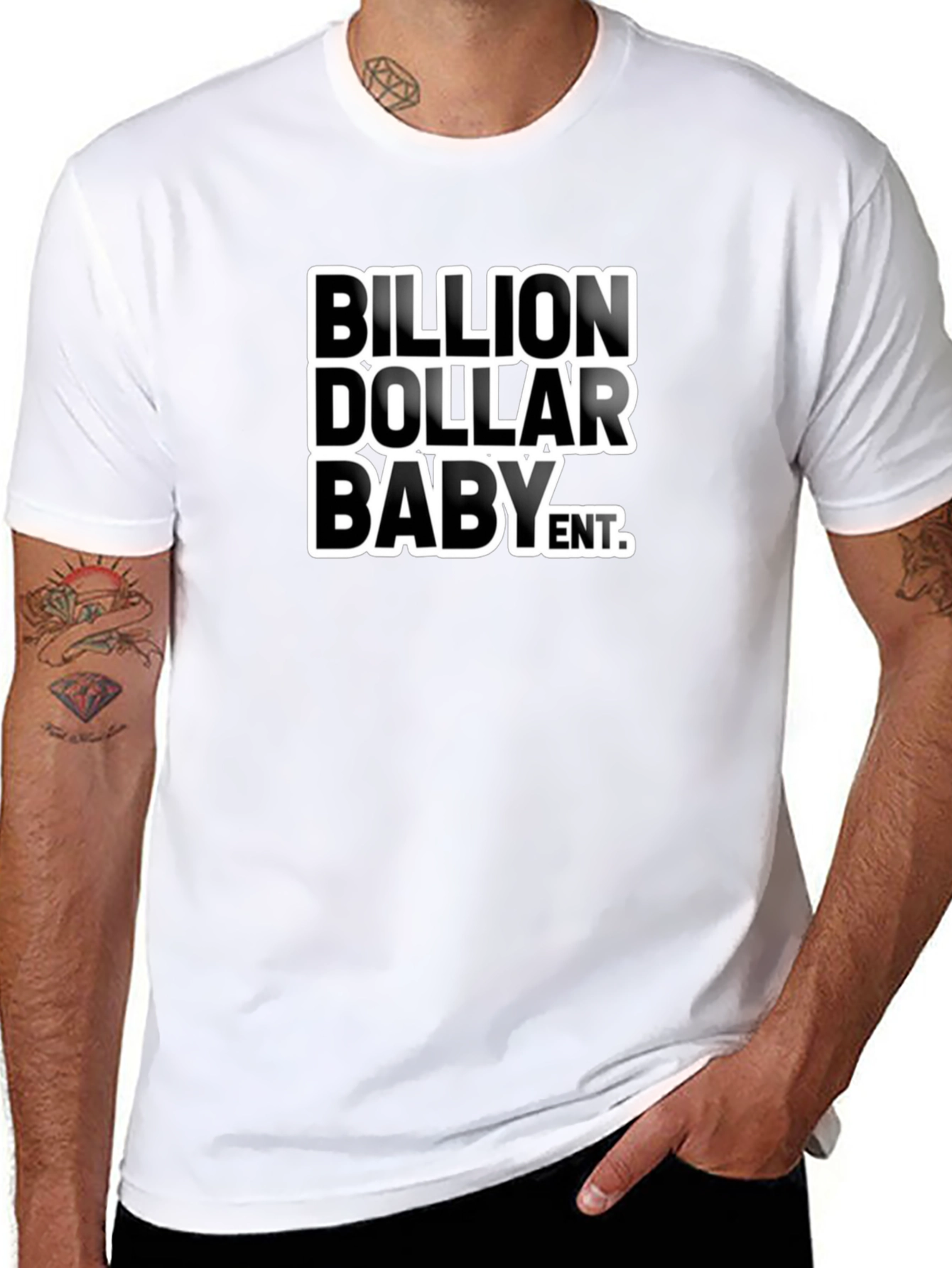 Billion Dollar Baby Graphic Tee - Black Cotton Blend