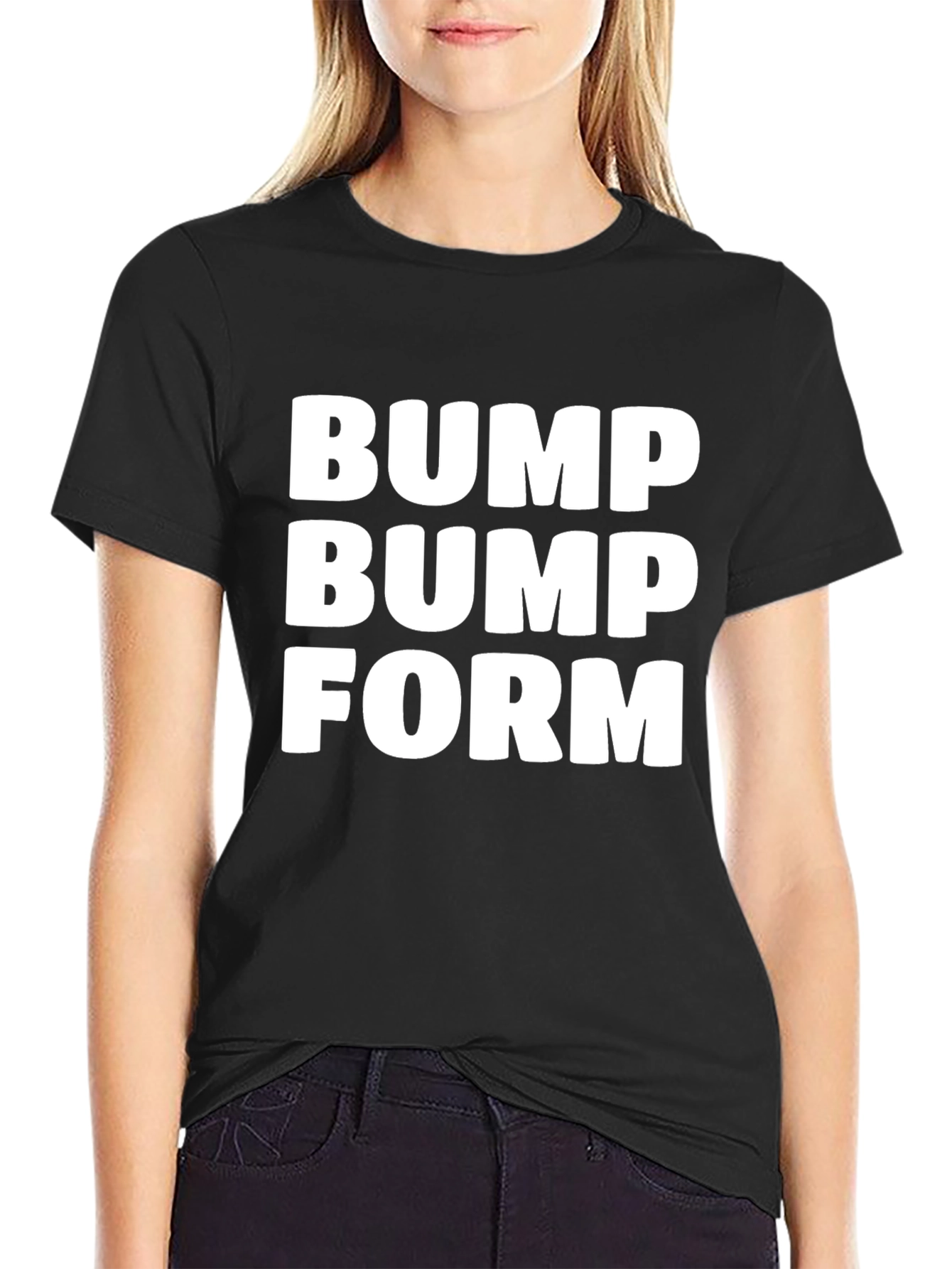 Bump Bump Form Black T-Shirt