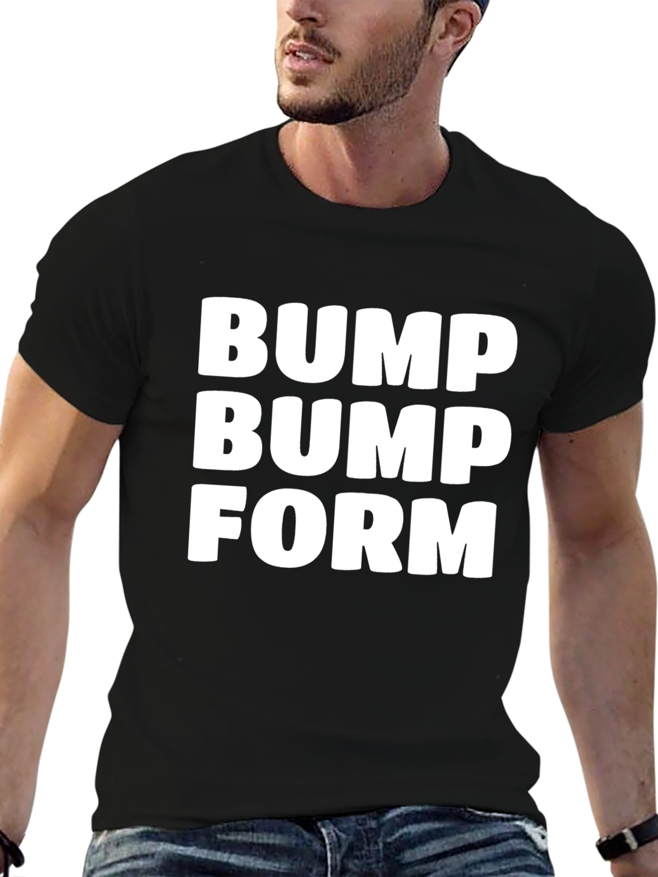 Bump Bump Form Black T-Shirt