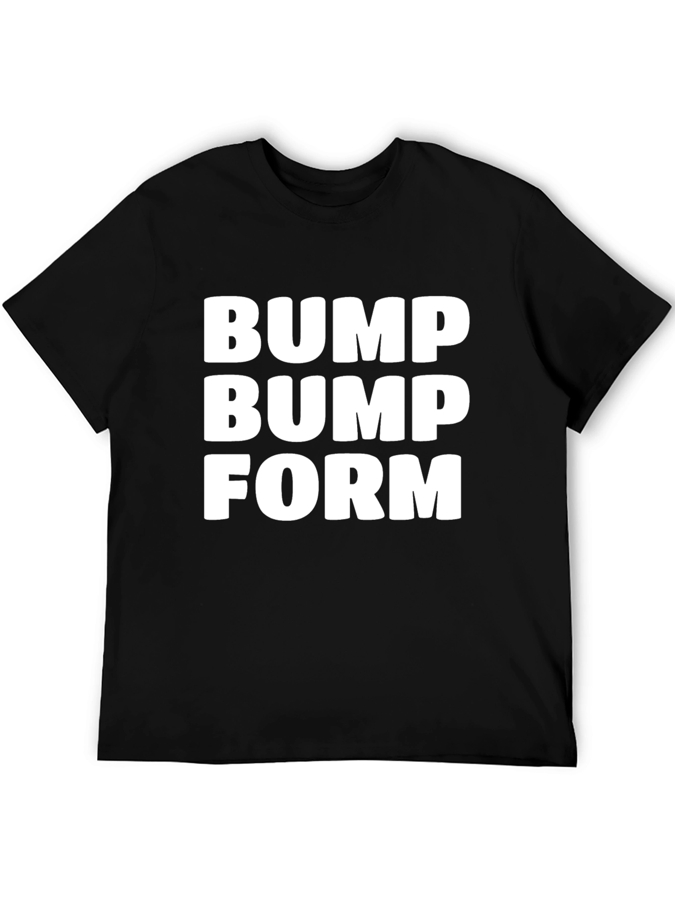 Bump Bump Form Black T-Shirt
