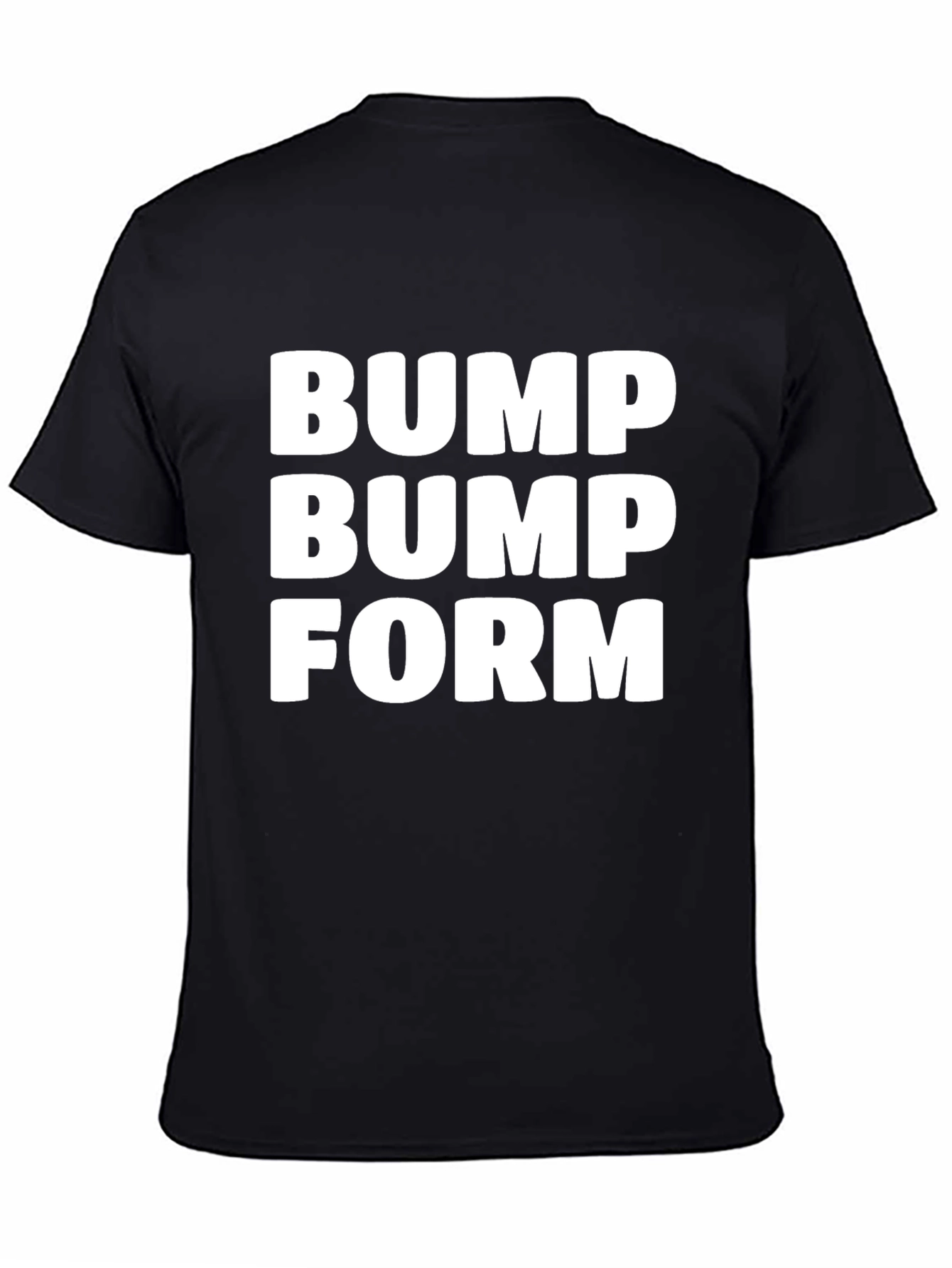 Bump Bump Form Black T-Shirt