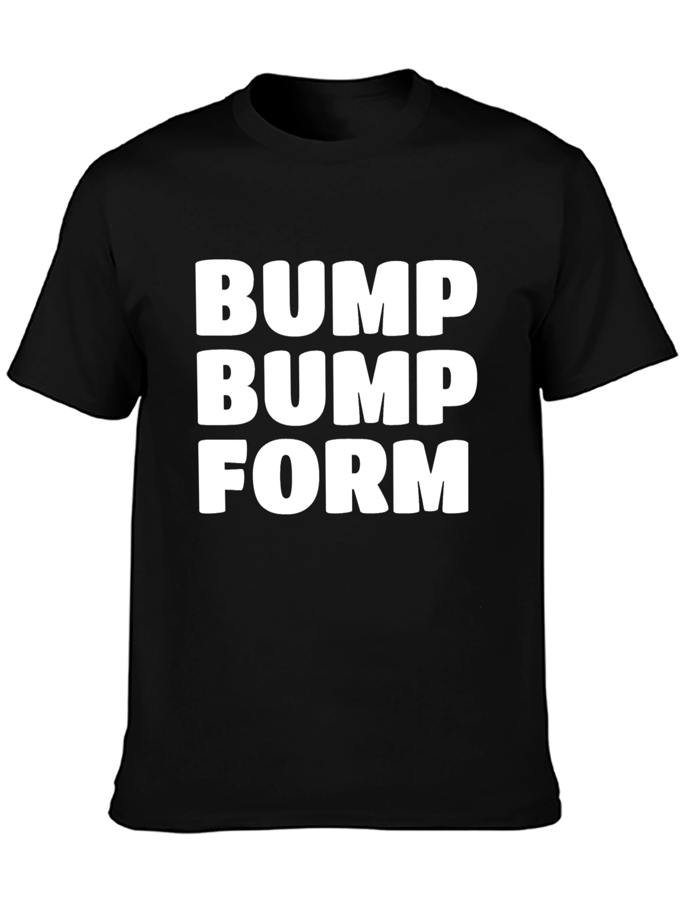 Bump Bump Form Black T-Shirt